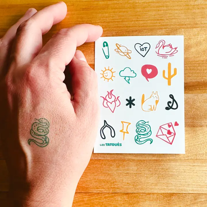 Les Tatoués - Temporary Tattoos - Tiny Doodles - Image 2