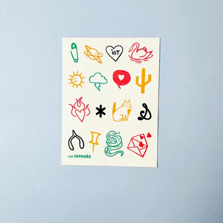 Les Tatoués - Temporary Tattoos - Tiny Doodles - Image 4