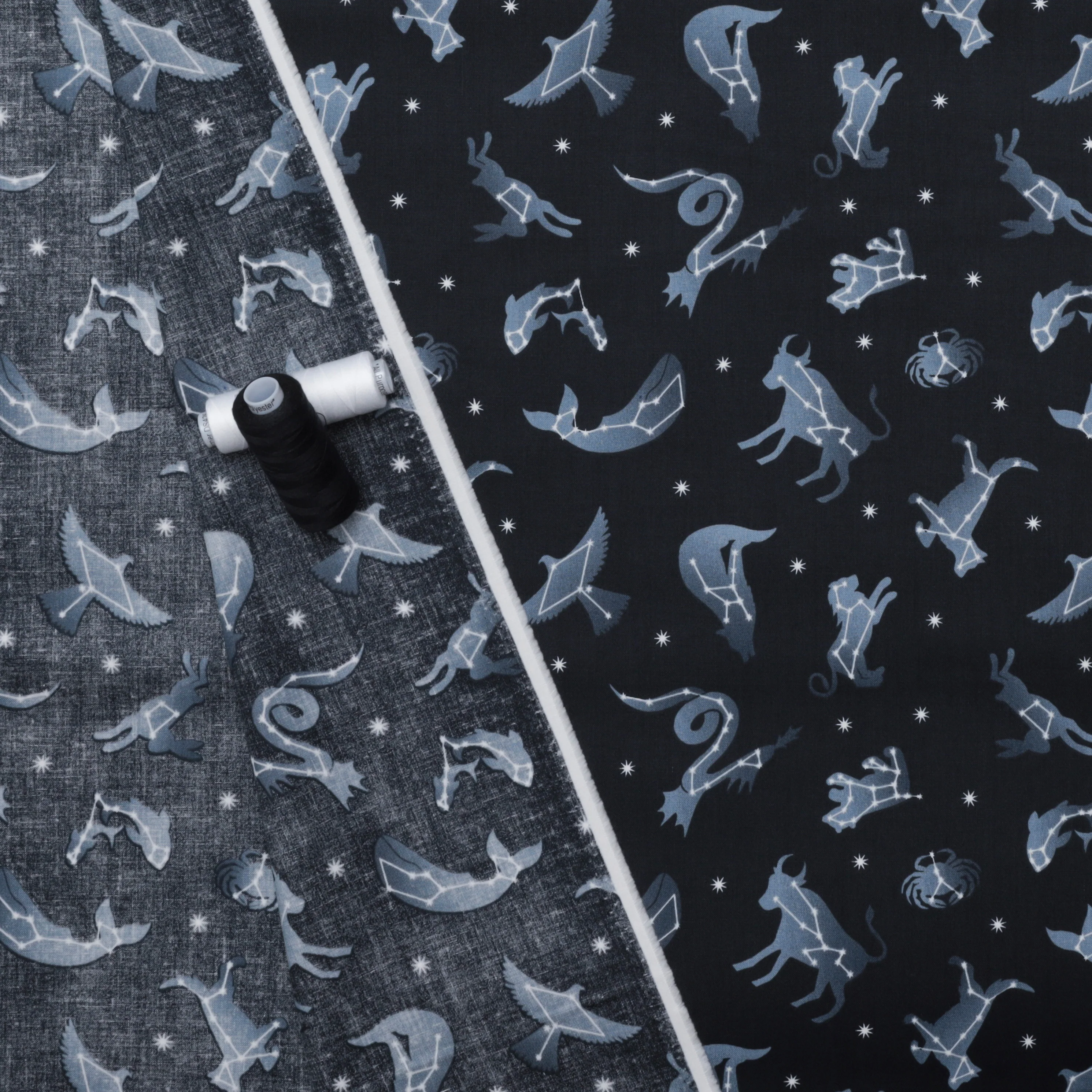Lewis & Irene - Cotton - Space Glow - Constellations - Dark - Image 3