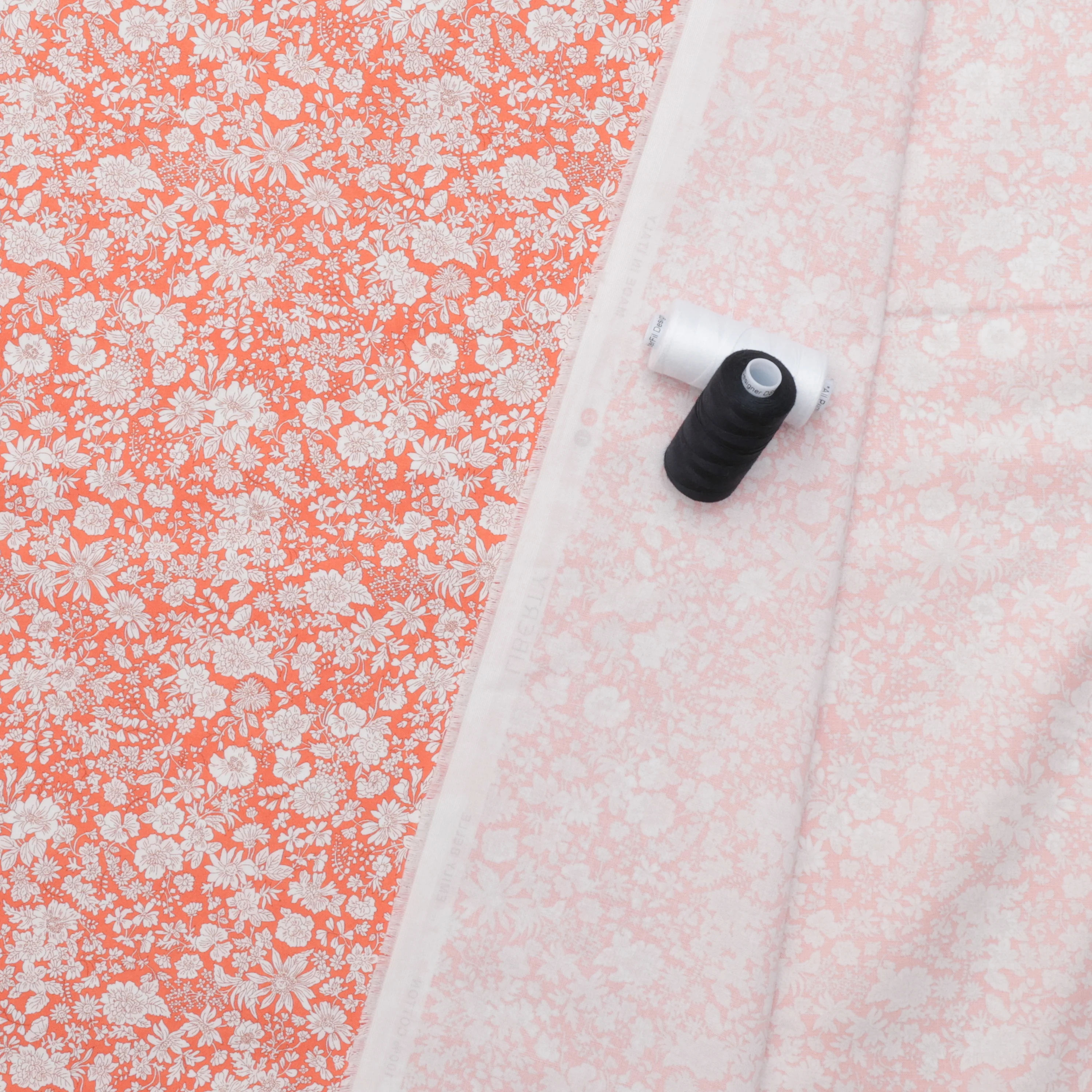 Liberty - Cotton - Emily Belle - Tangerine A - Image 3