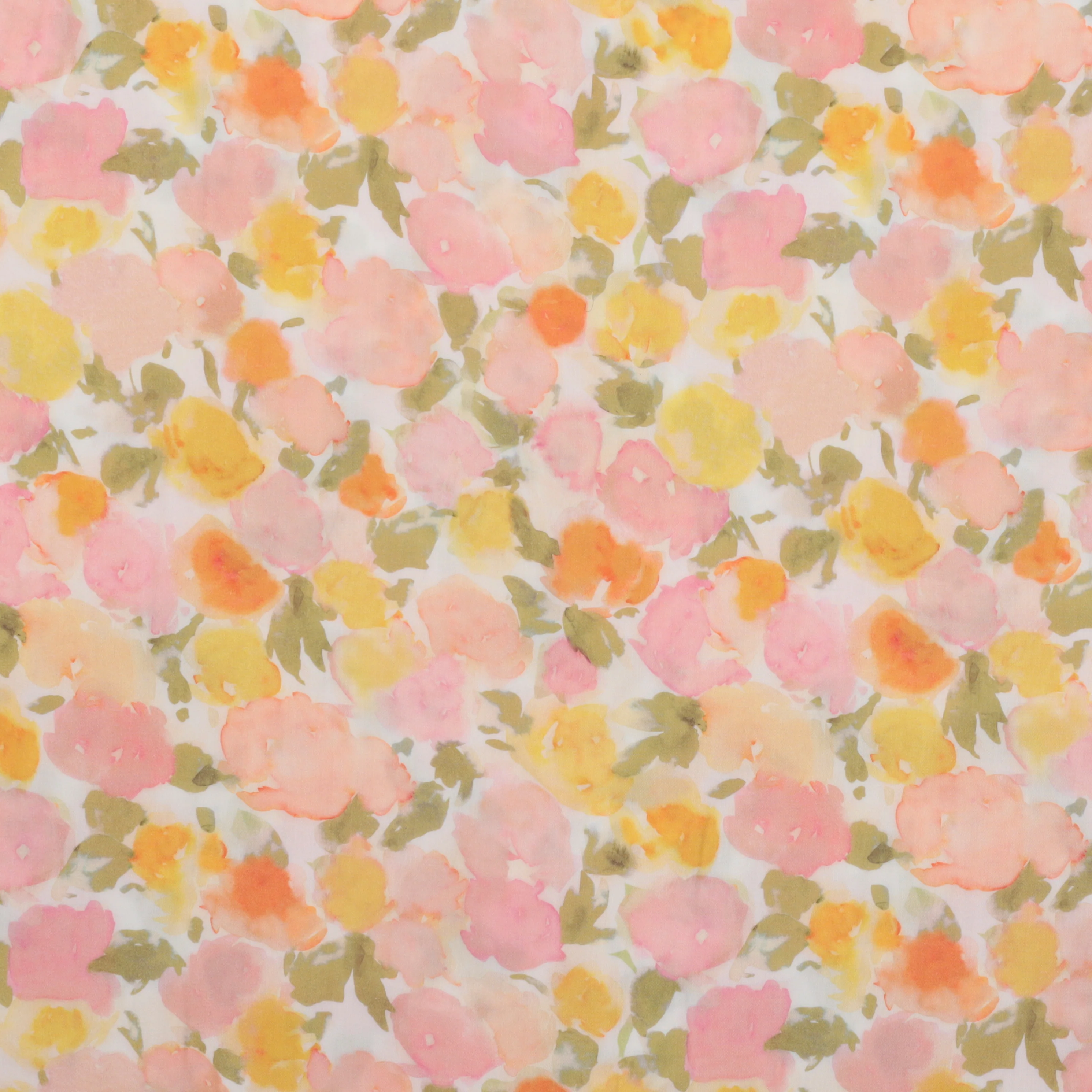 Lyocell - Sadie - Digital Print - White Pink - Image 2