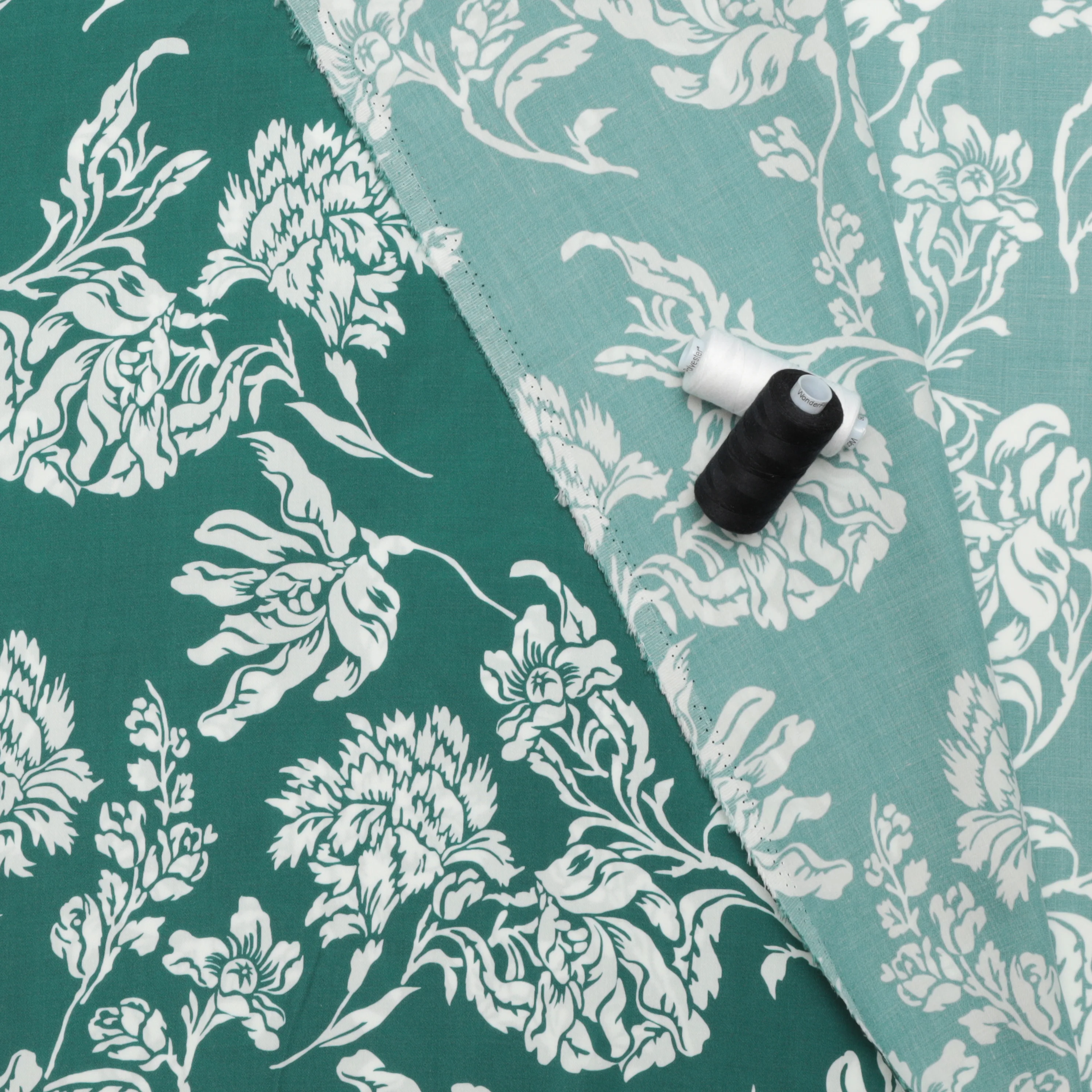 Tencel - Sienna - Print - Emerald Green - Image 3