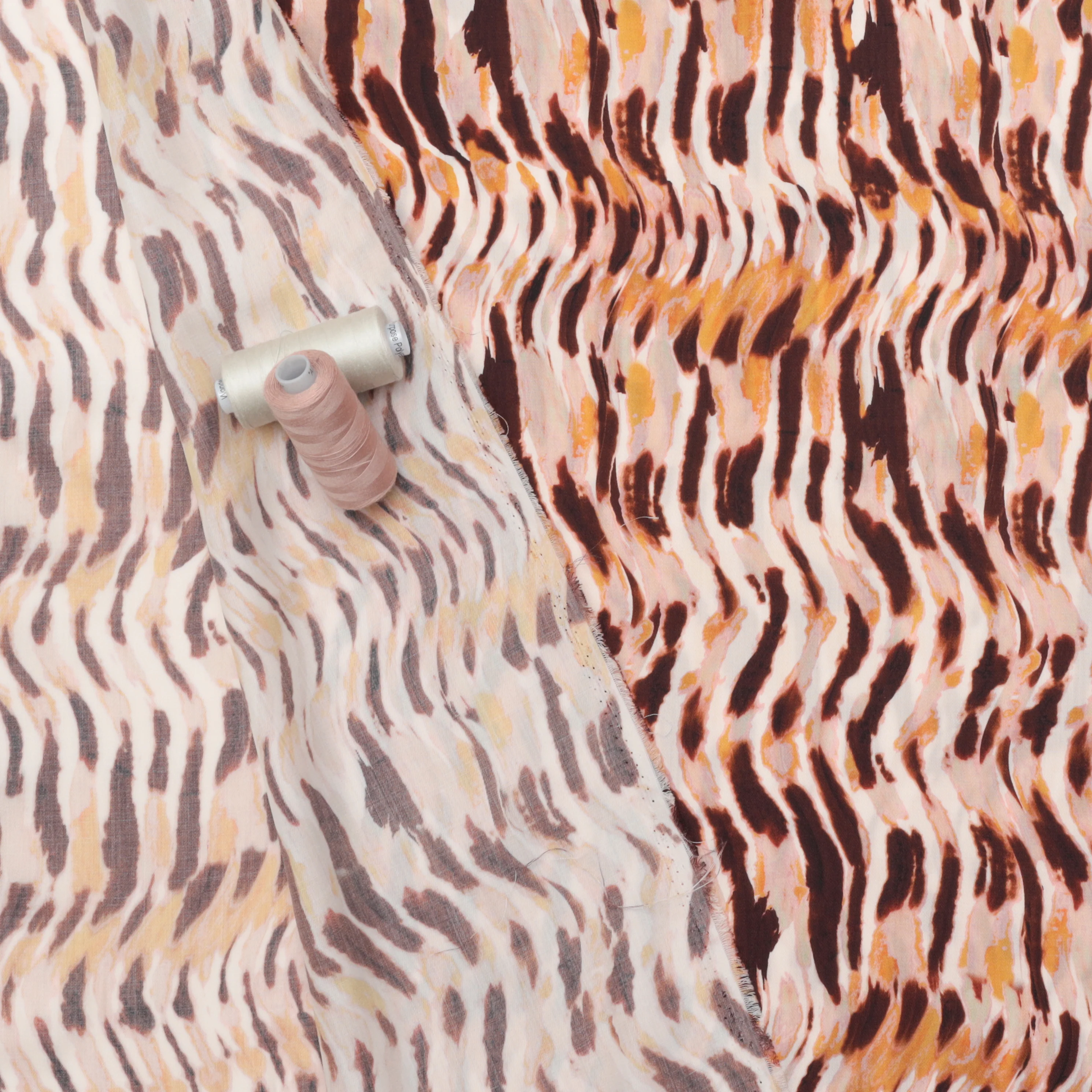 Tencel - Sienna - Print - Pink Espresso - Image 3