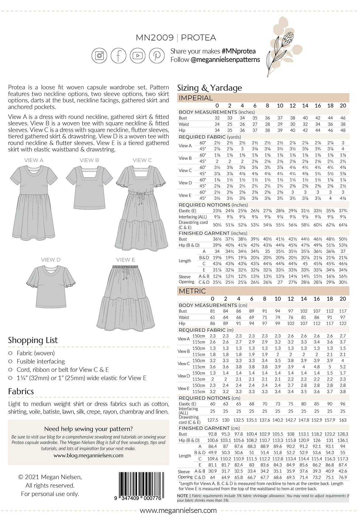Megan Nielsen - Protea Capsule Wardrobe - Image 15