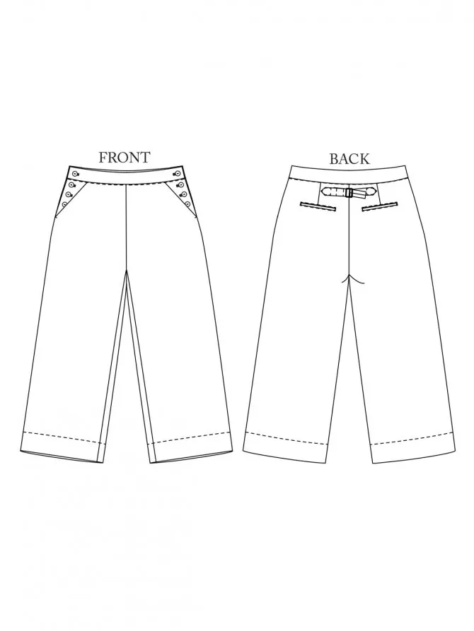 Merchant & Mills - Quinn Wide Leg Trousers - 18-28 - Image 12