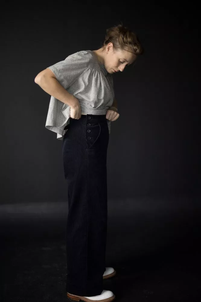 Merchant & Mills - Quinn Wide Leg Trousers - 6-18 - Image 2