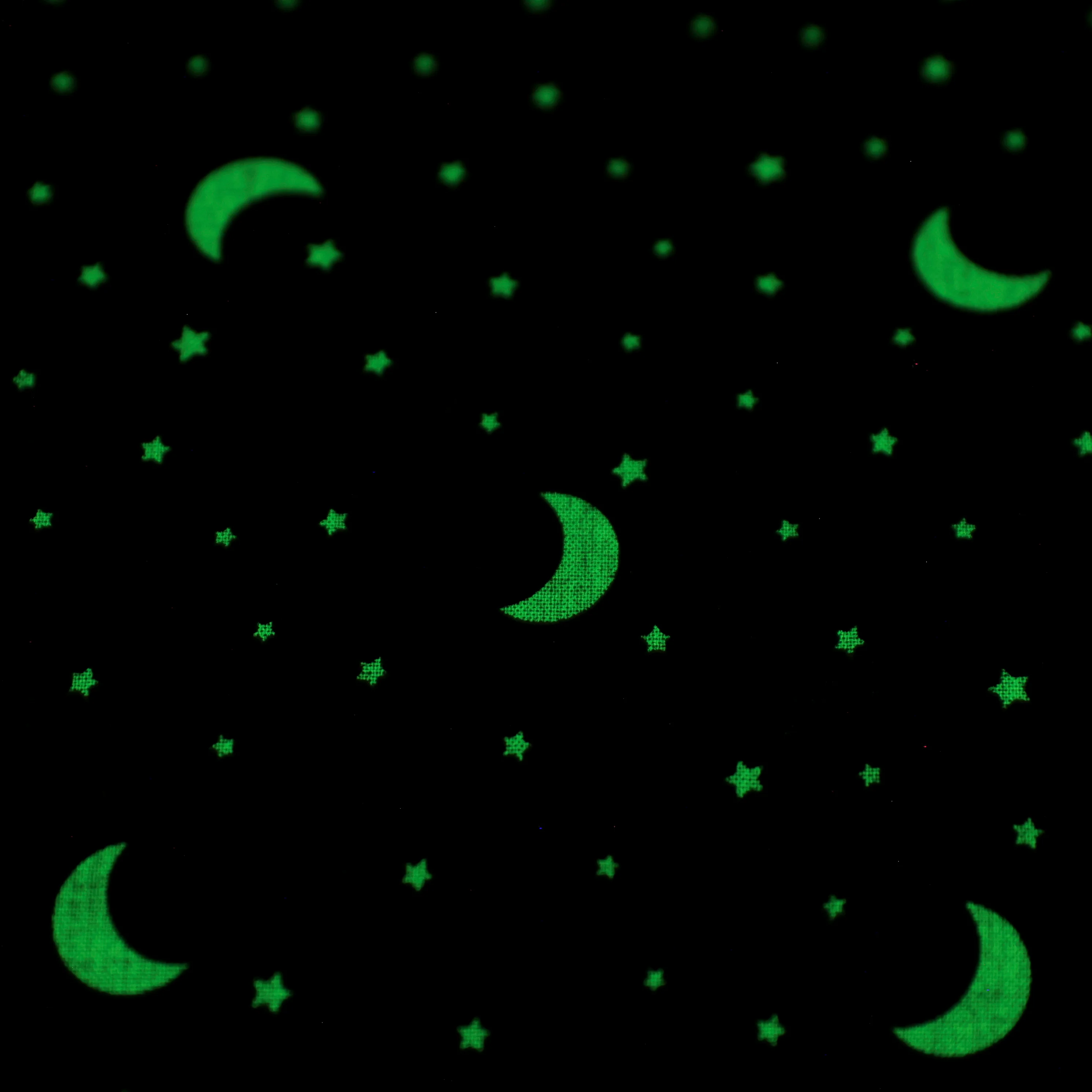 Michael Miller - Cotton - Boo Moon - Black - Glow - Image 2