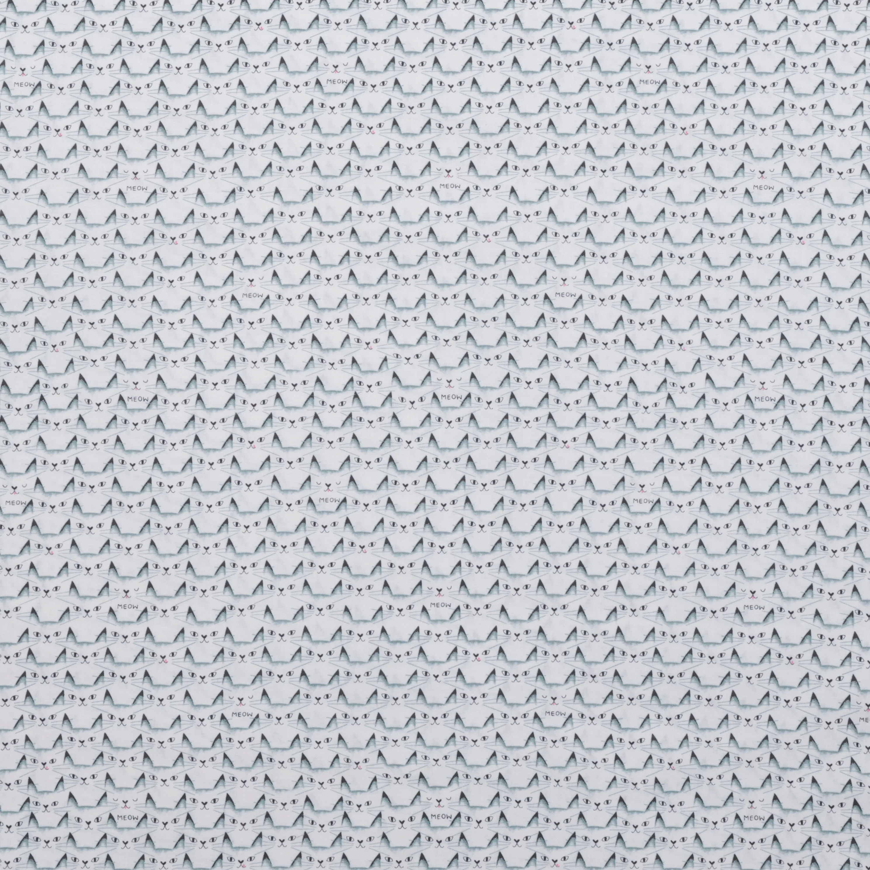 Michael Miller - Cotton - Cat Clique - White - Image 2