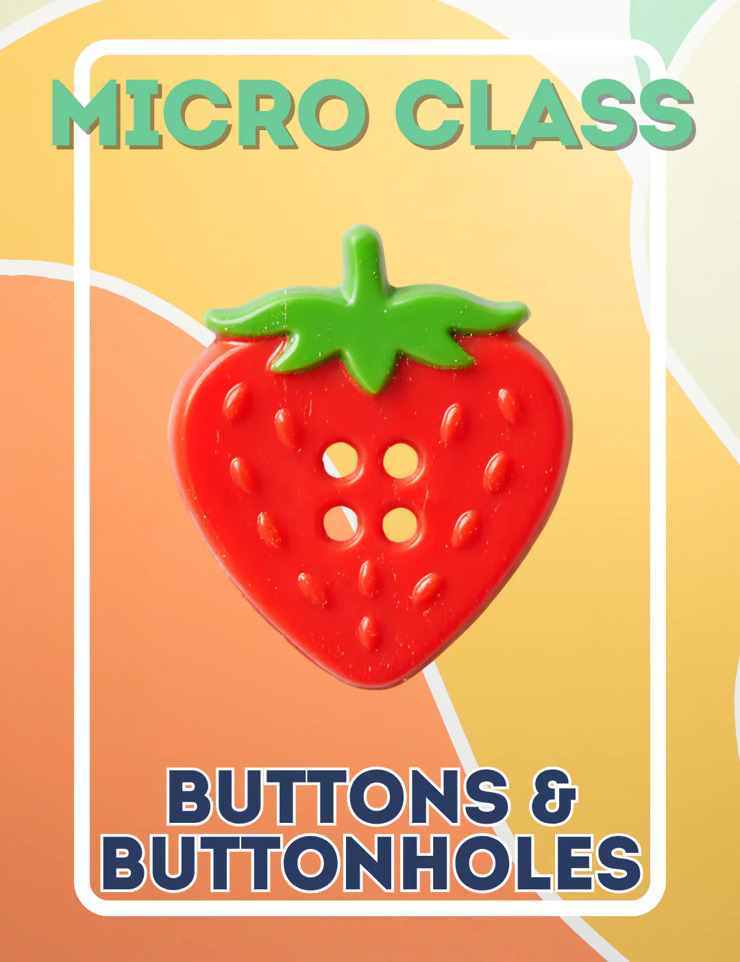 Micro Class - Buttons & Buttonholes