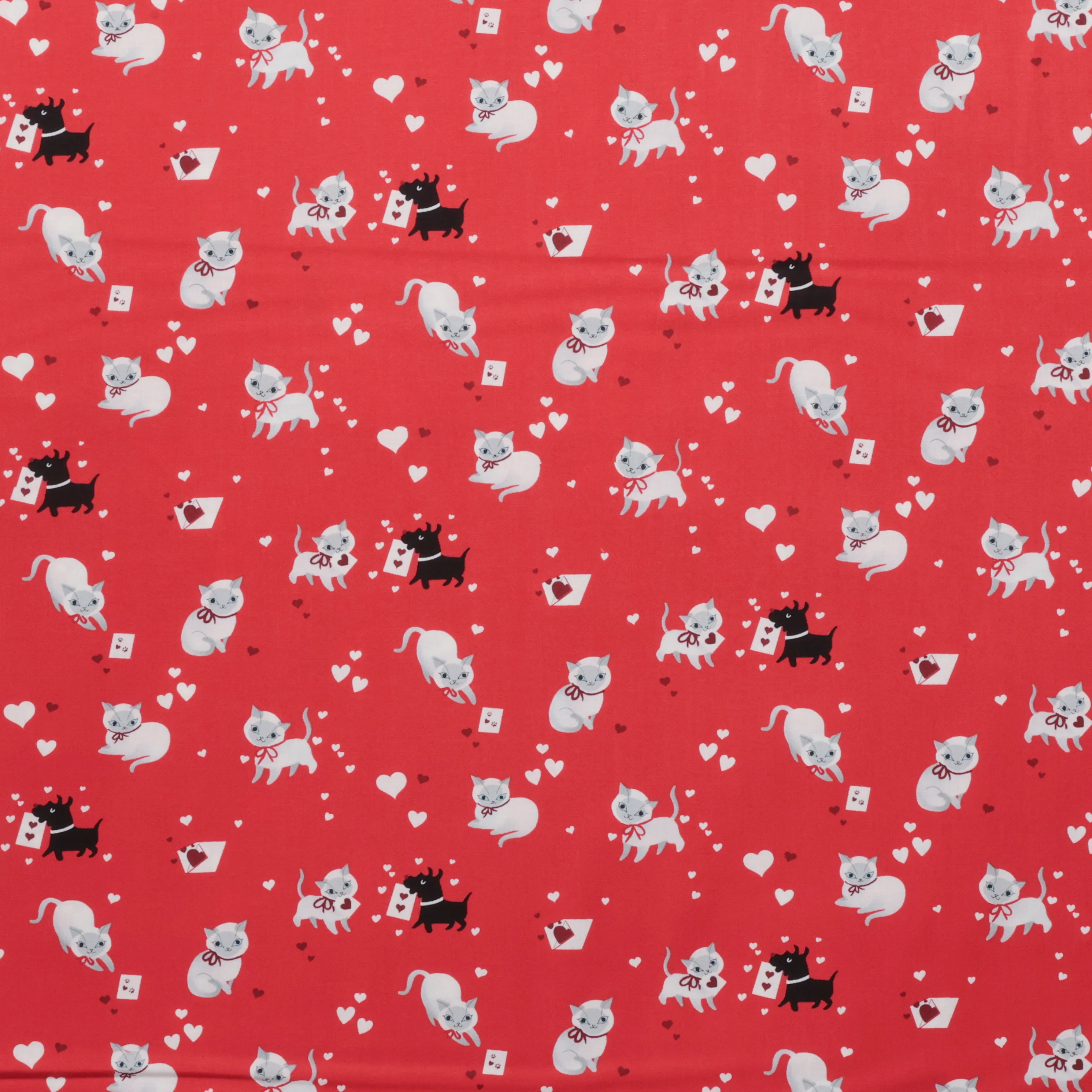 Moda - Cotton - Funny Valentine - Kitty Love - Image 2