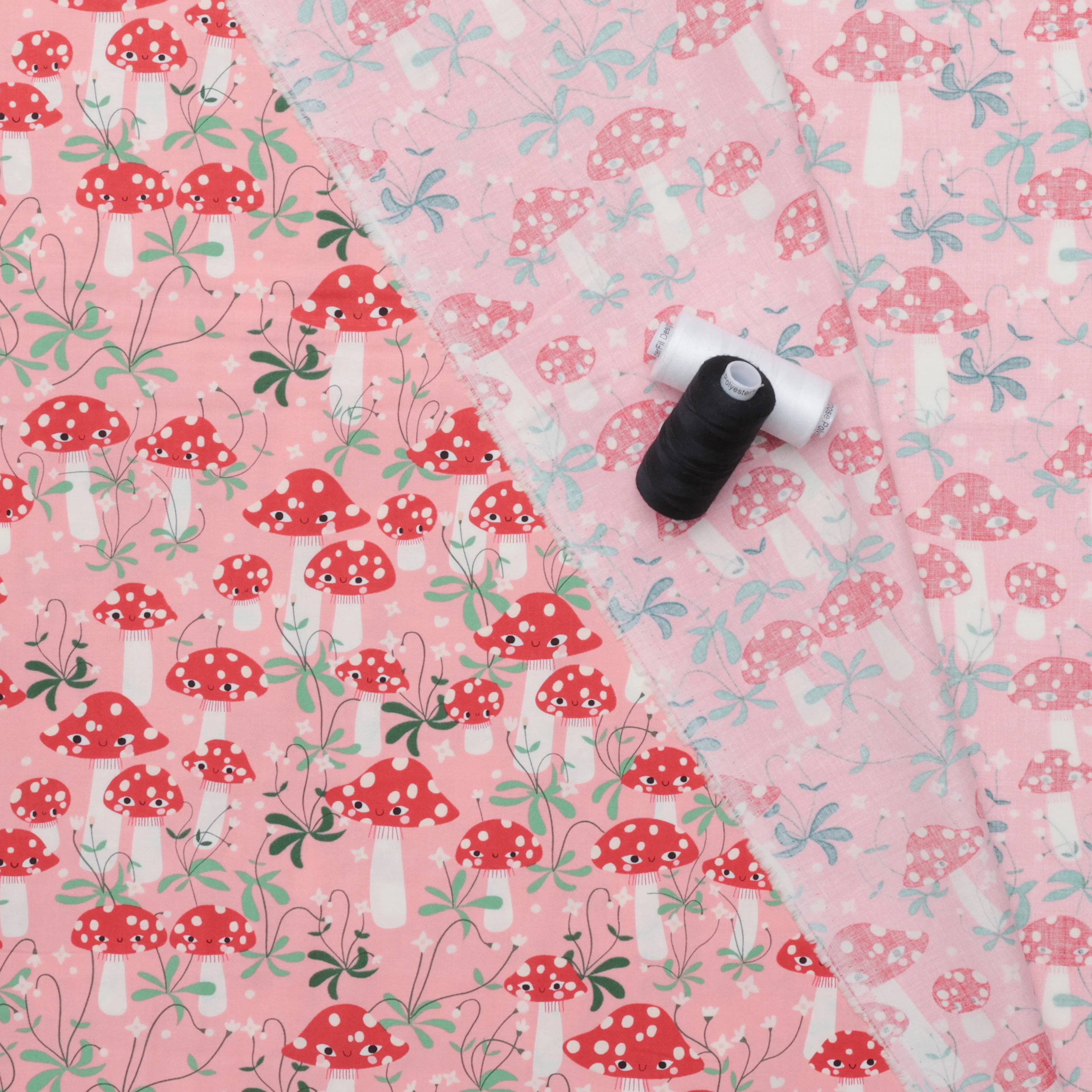 Moda - Cotton - Funny Valentine - Mushrooms - Ballerina - Image 3