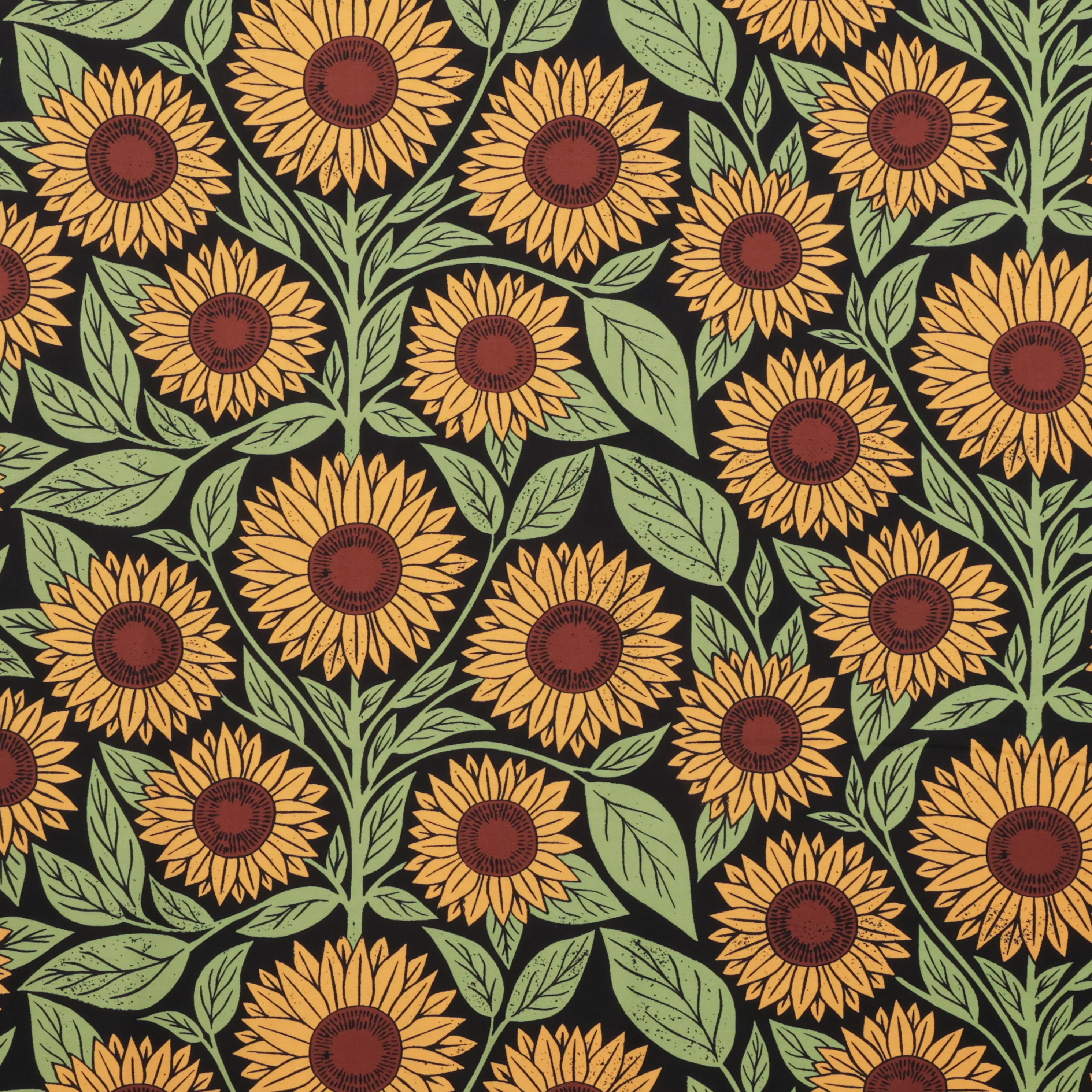 Moda - Cotton - Garden Series - Sunflower - Midnight - Image 2