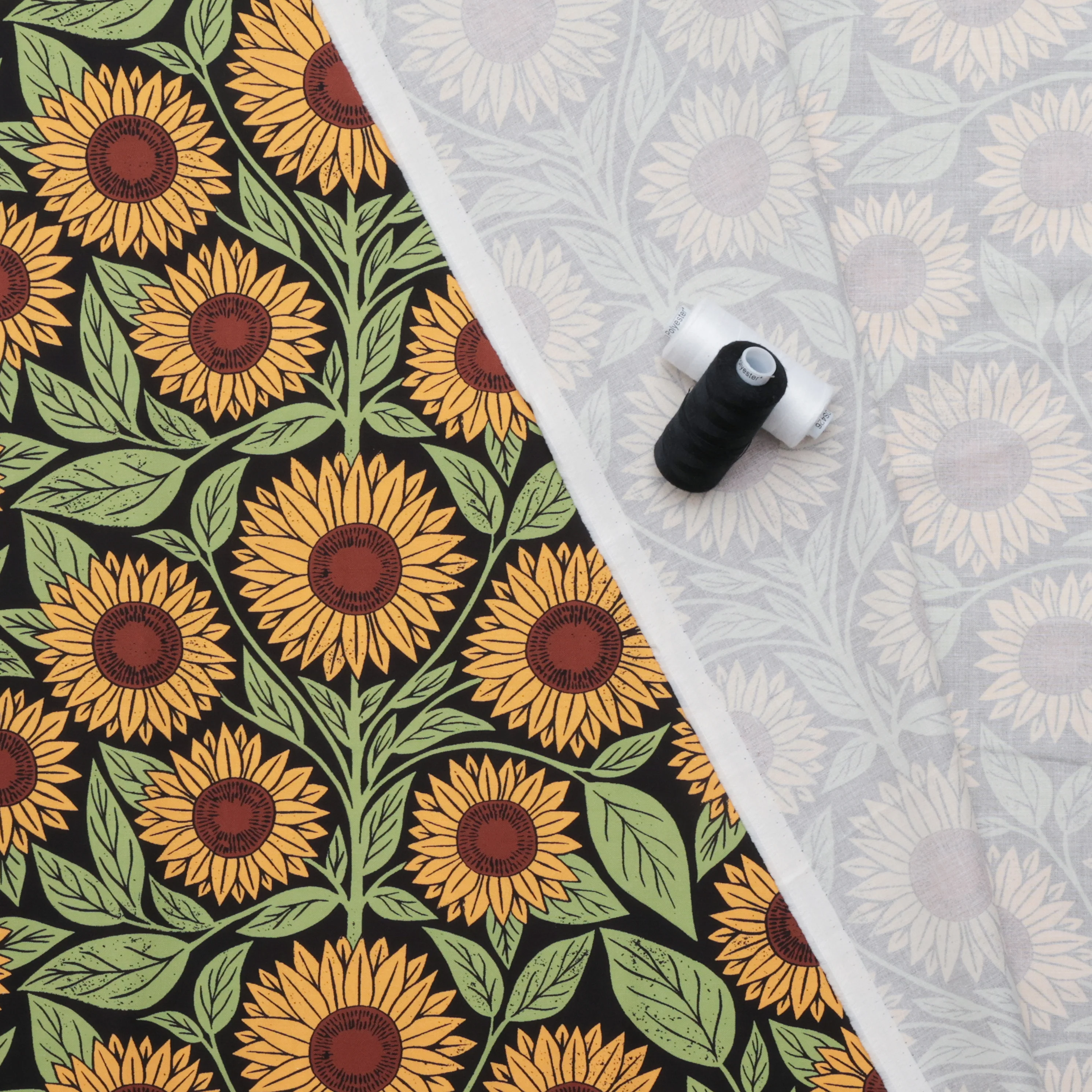 Moda - Cotton - Garden Series - Sunflower - Midnight - Image 3
