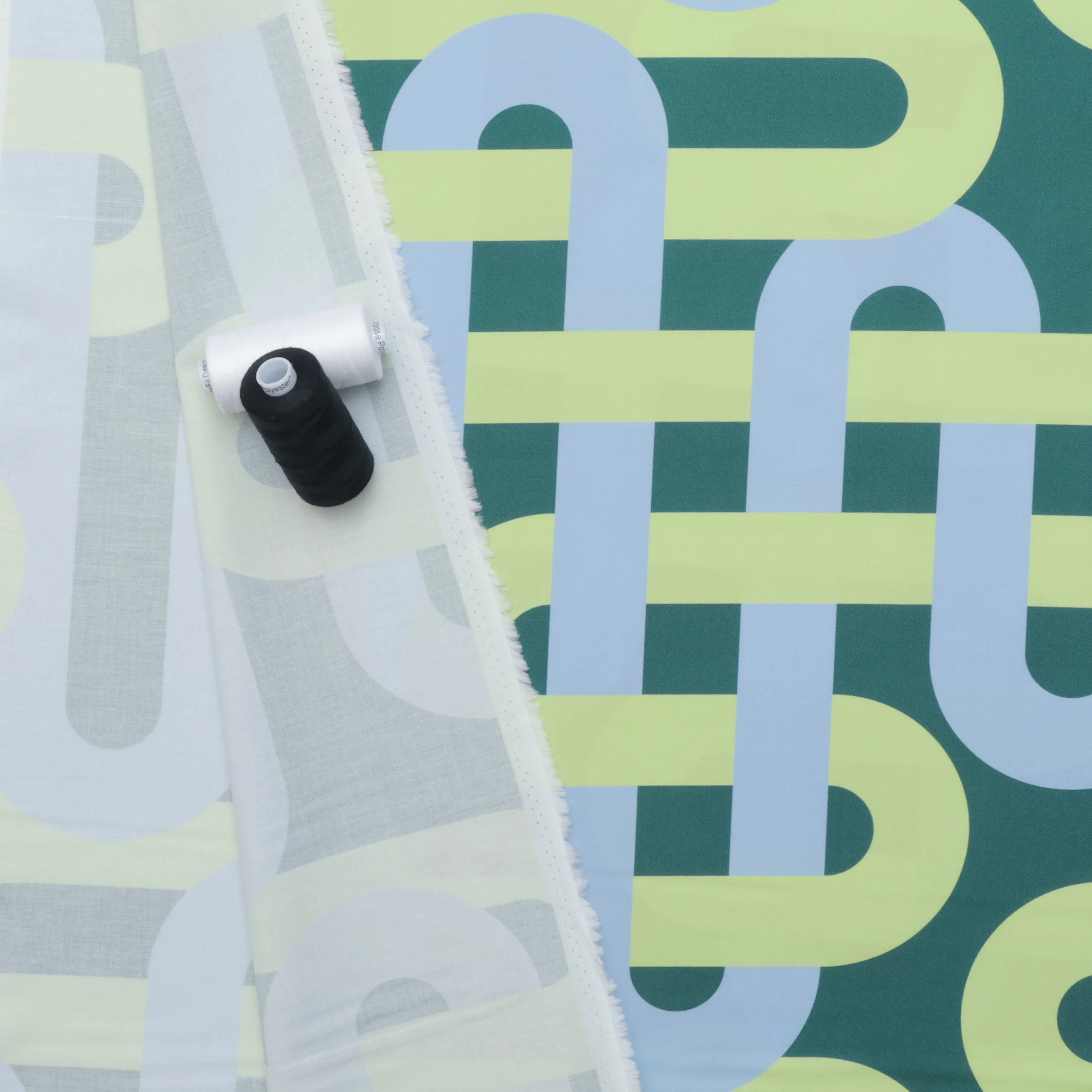 Moda - Cotton - Groove - Woven Geometrics - Verdant Green - Image 3