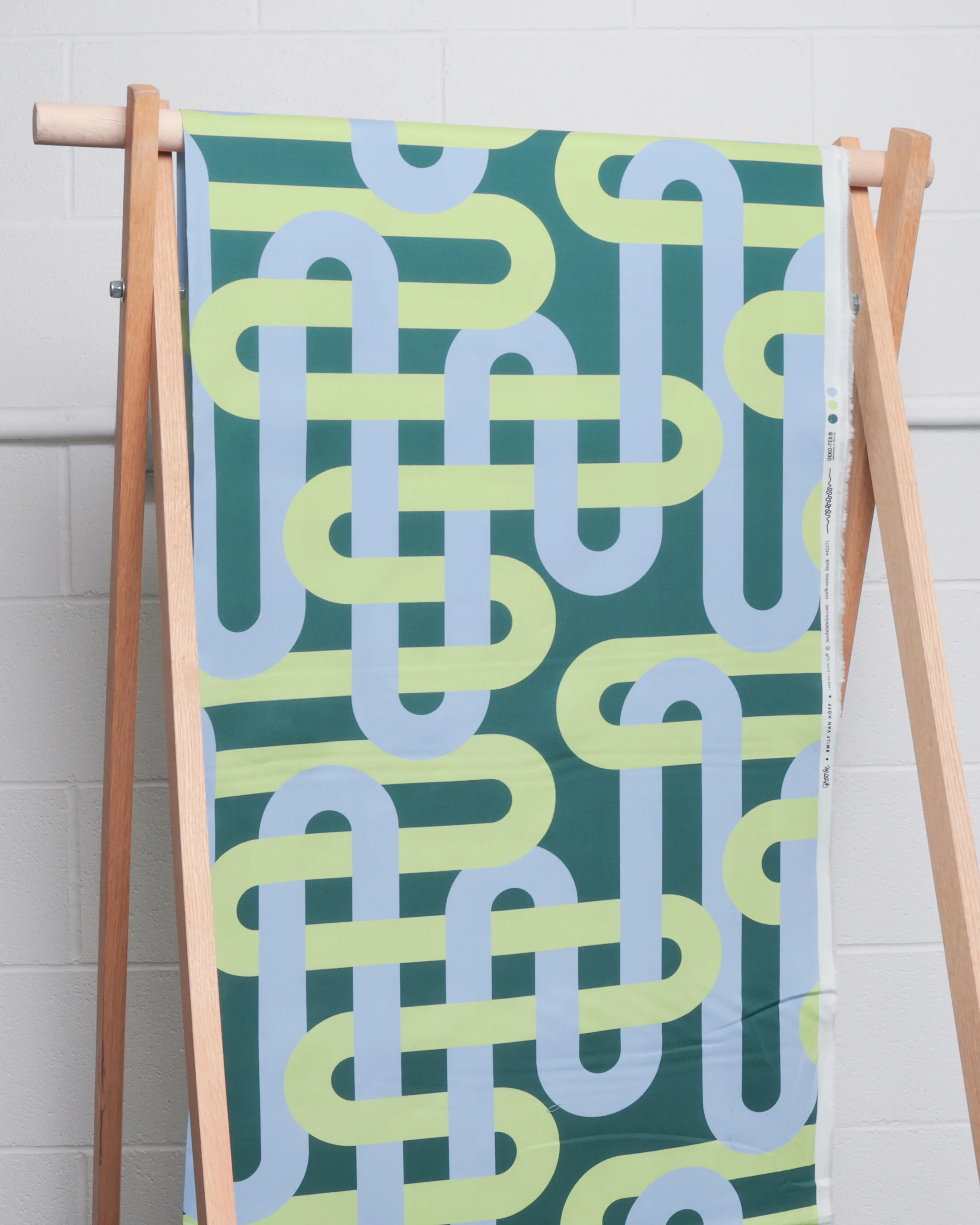 Moda - Cotton - Groove - Woven Geometrics - Verdant Green - Image 4