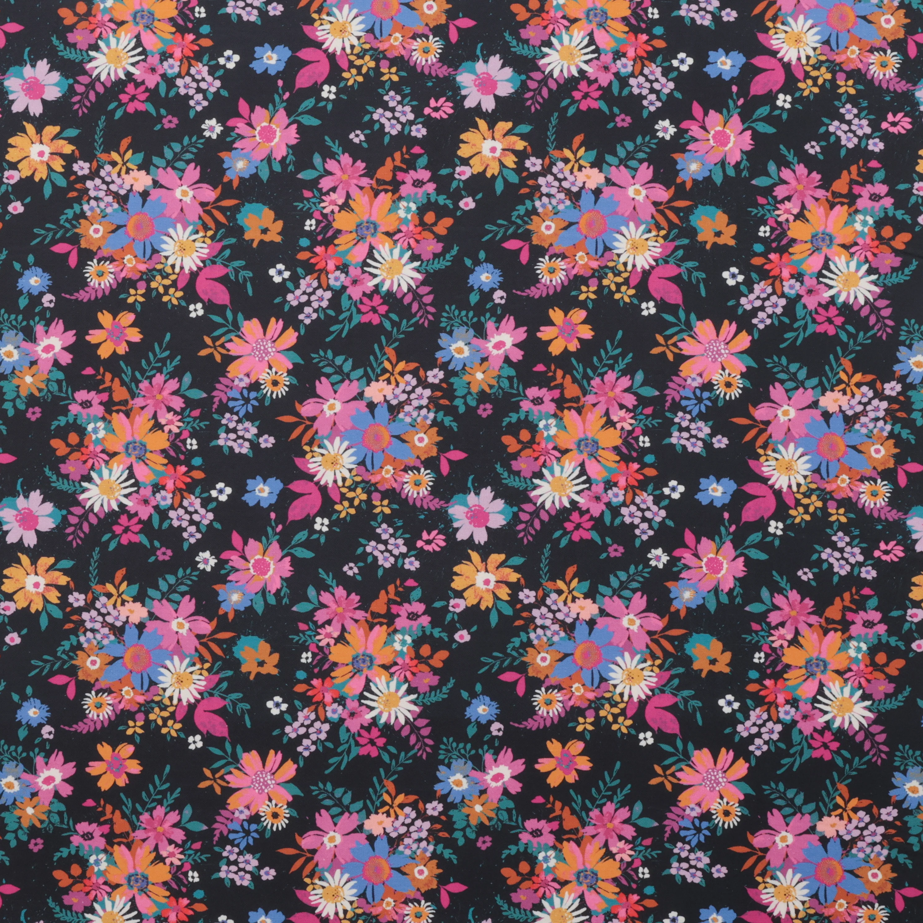 Moda - Cotton - Maeve - Violets - Navy Blue - Image 2