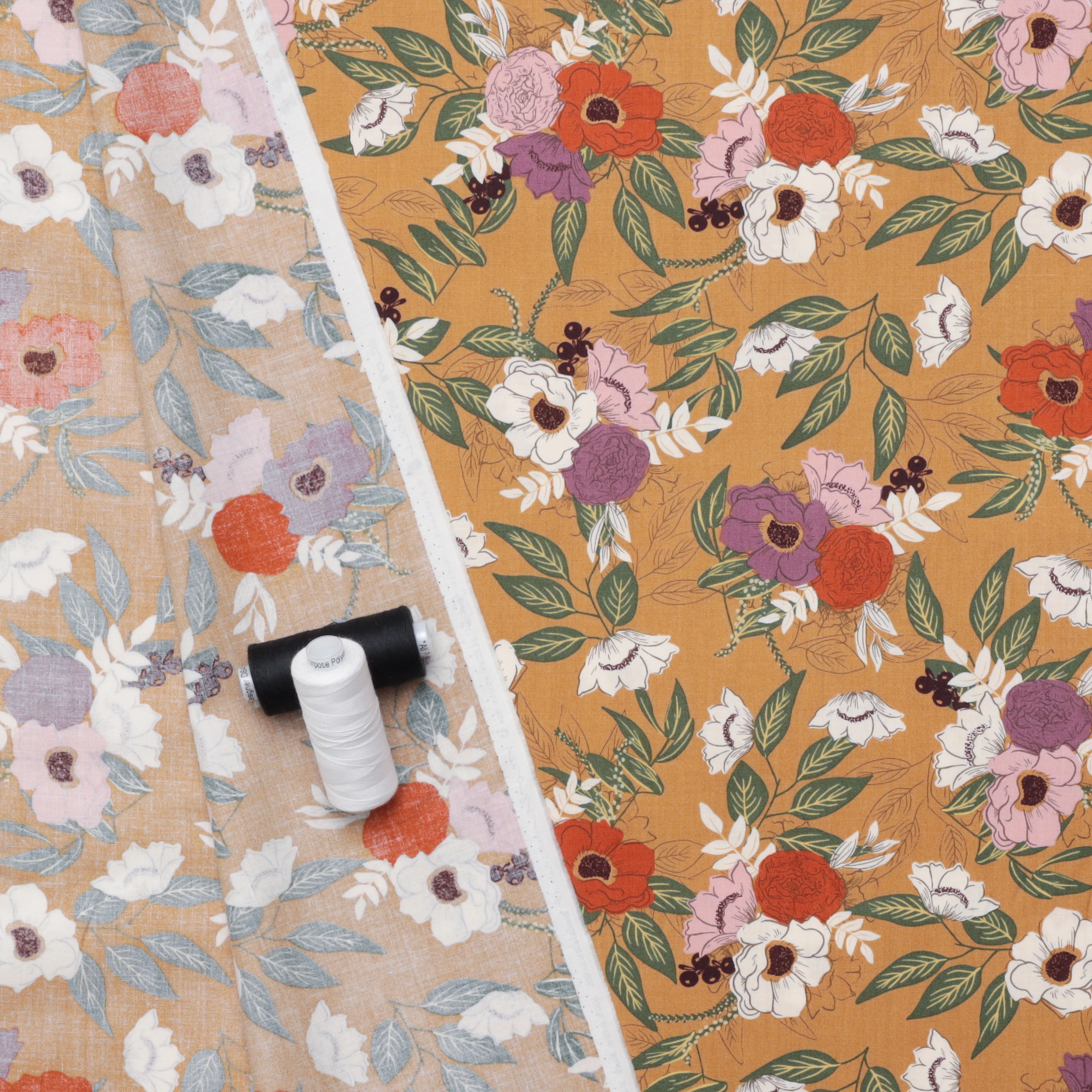 Moda - Cotton - Slow Stroll - Bouquet - Golden - Image 3