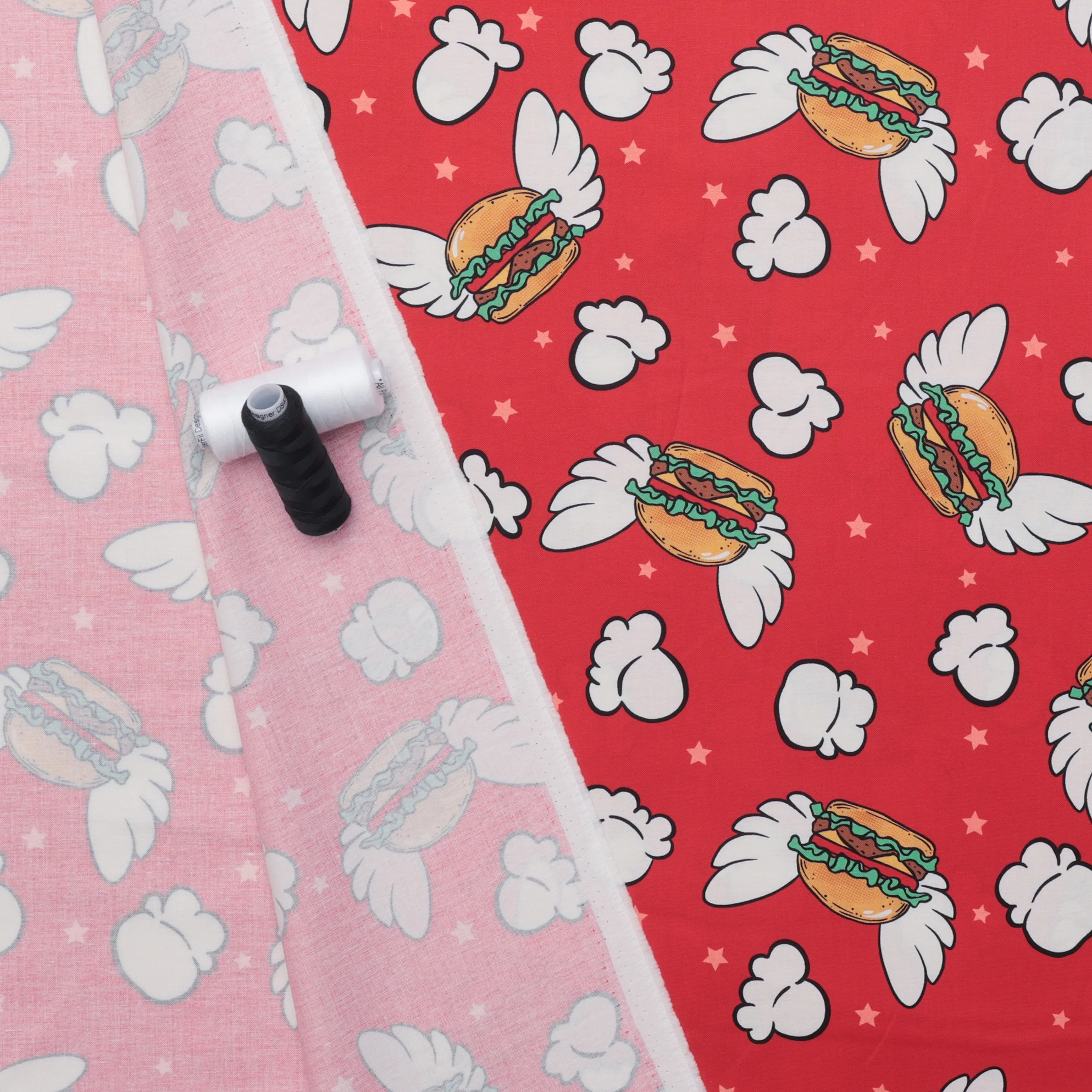 Moda - Cotton - Snack Shack - Cheeseburger In Paradise - Ketchup - Image 3