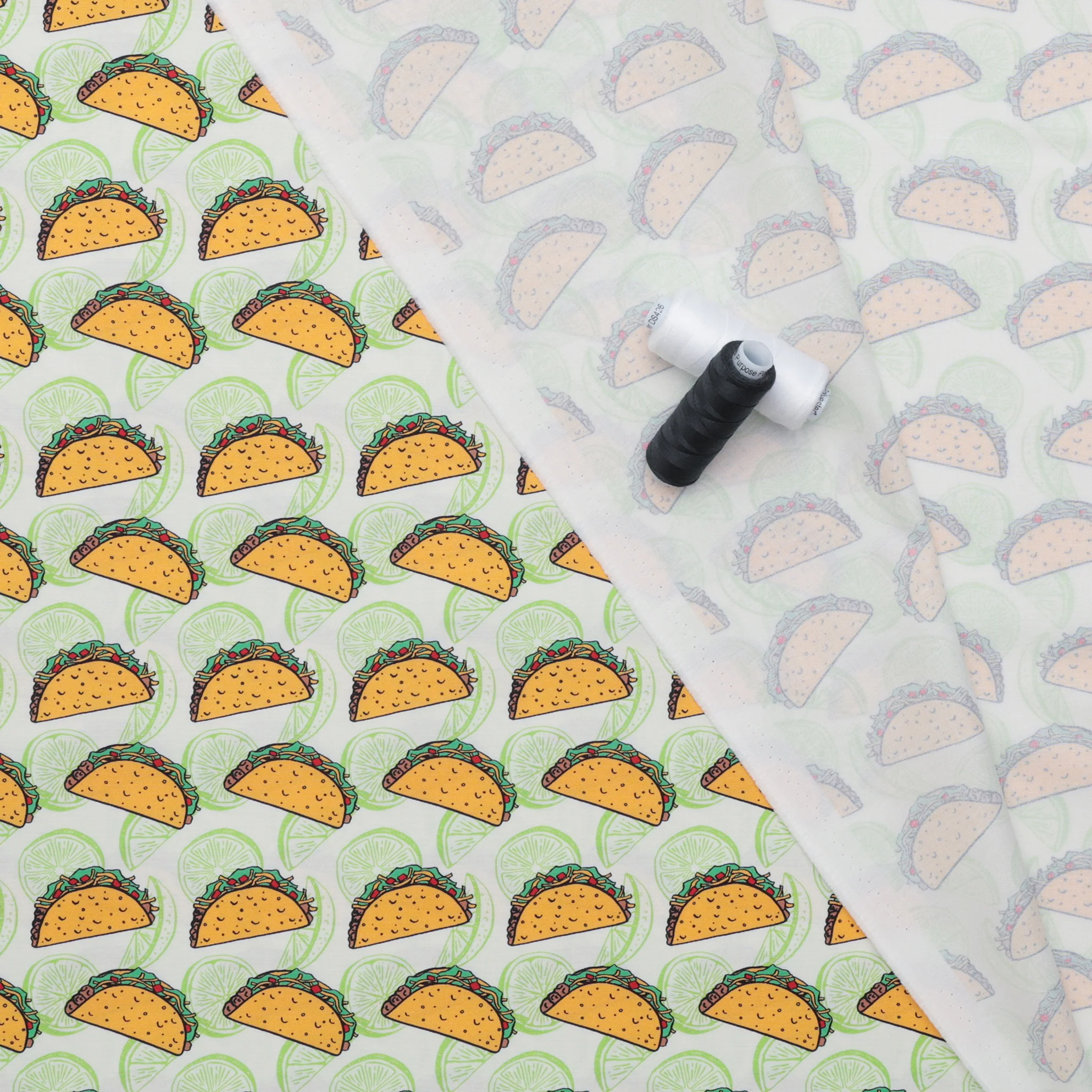 Moda - Cotton - Snack Shack - Feed Me Tacos And Tell Me I'm Pretty - Cream - Image 3