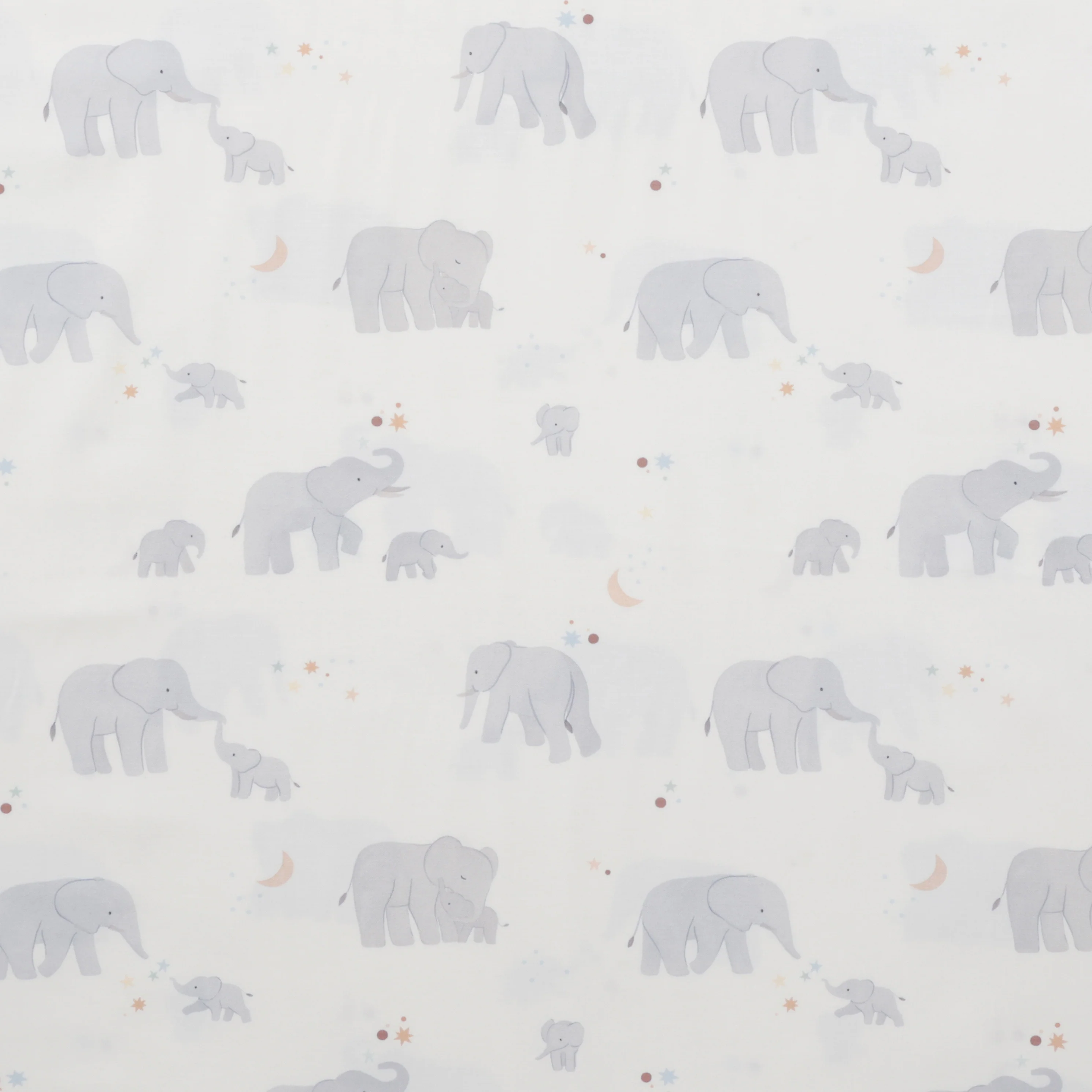 Moda - Cotton - To The Moon And Back - Elephant Baby - Dove - Image 2