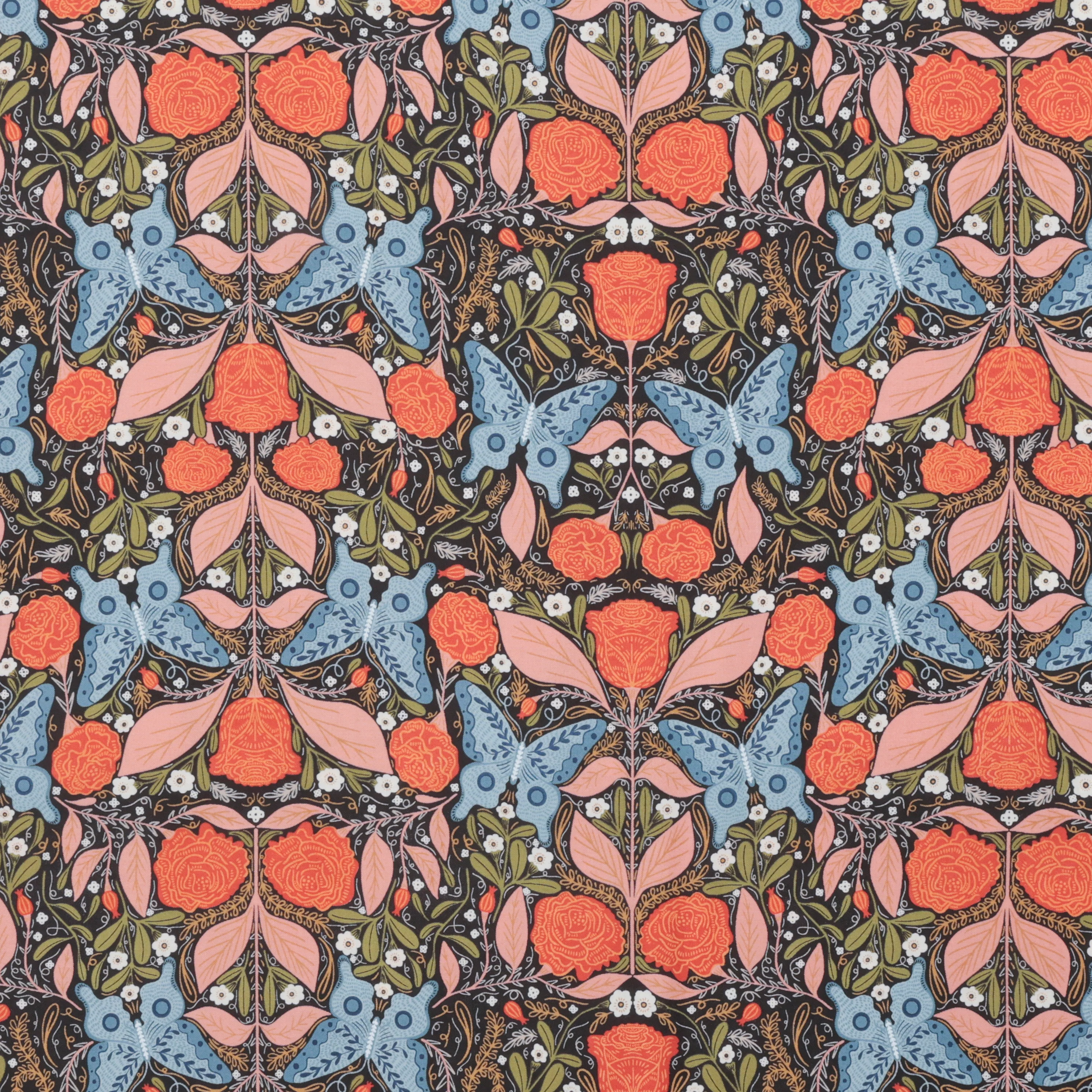 Gingiber - Cotton - Woodland Wonder - Butterfly - Midnight - Image 2