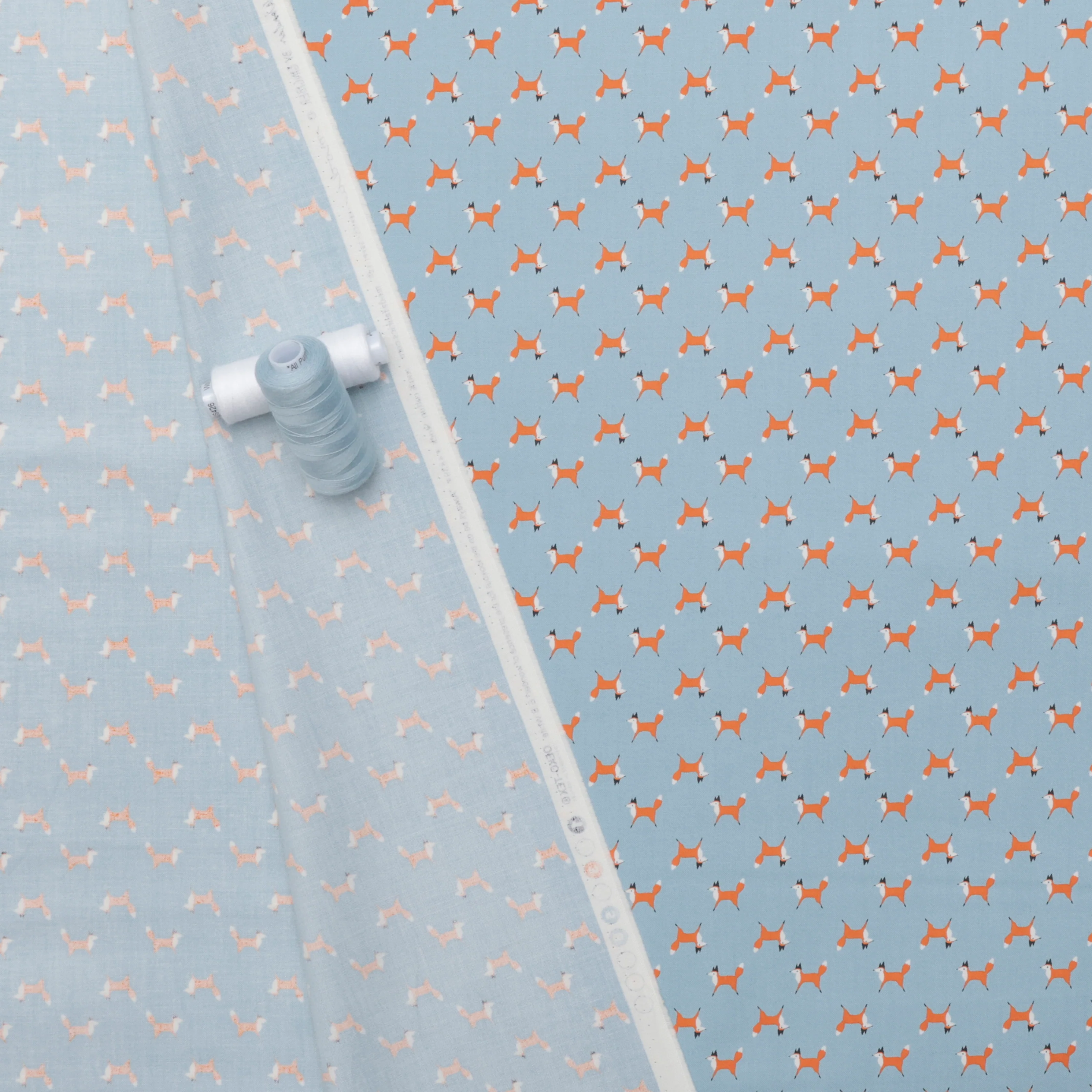 Gingiber - Cotton - Woodland Wonder - Fox Trot - Sky - Image 3