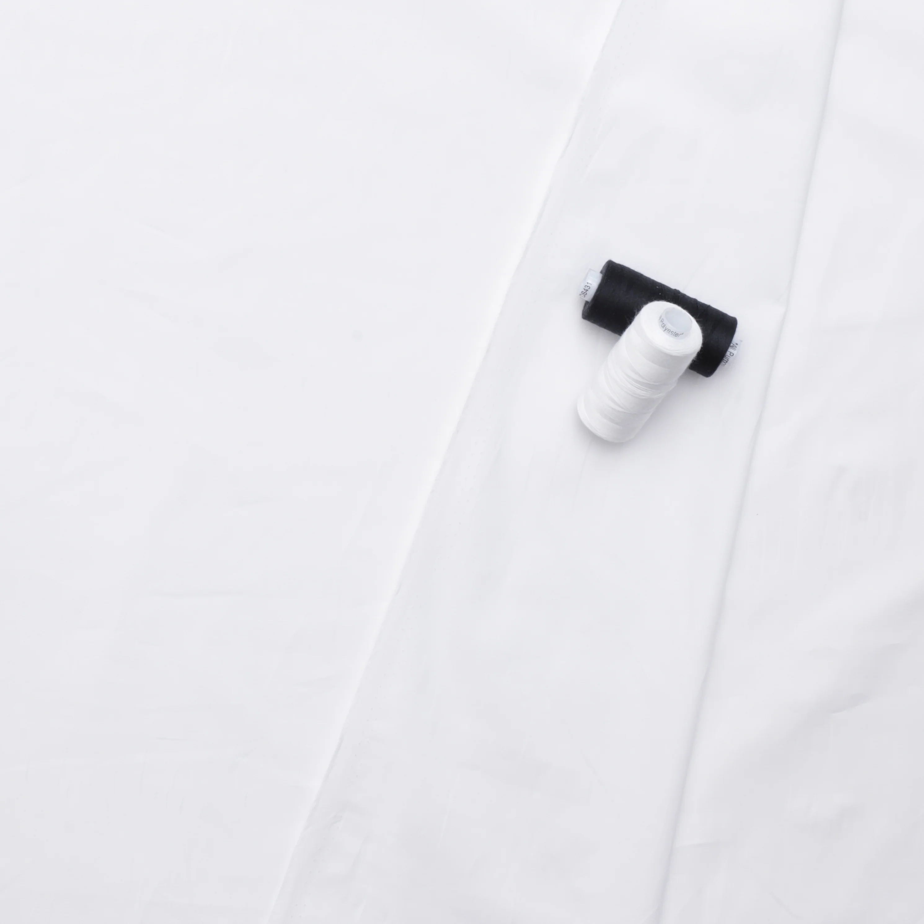 Organic Cotton - Stretch Poplin - White - Image 3