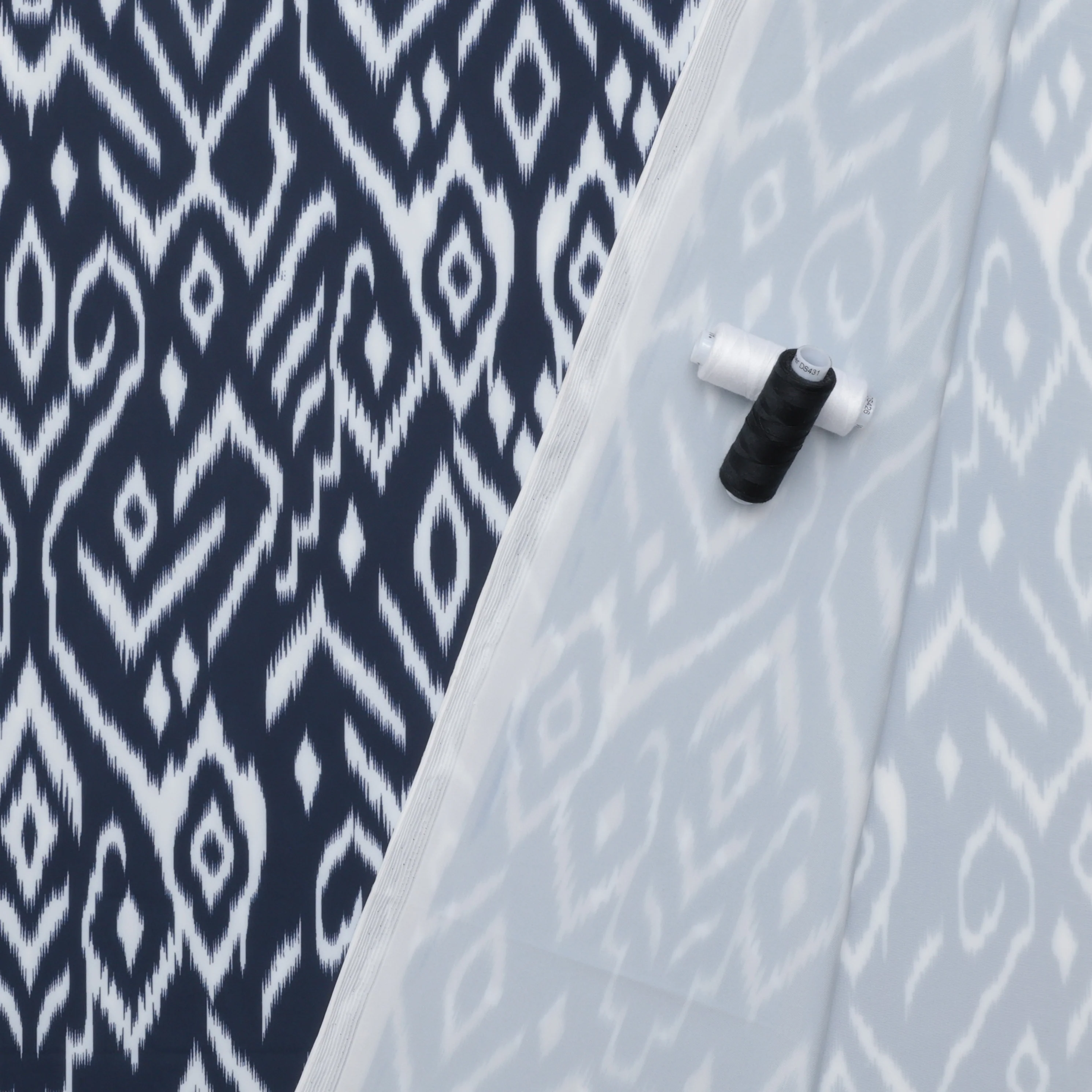 Poly Blend - Nautica - Swimwear Print - Navy White - Image 3