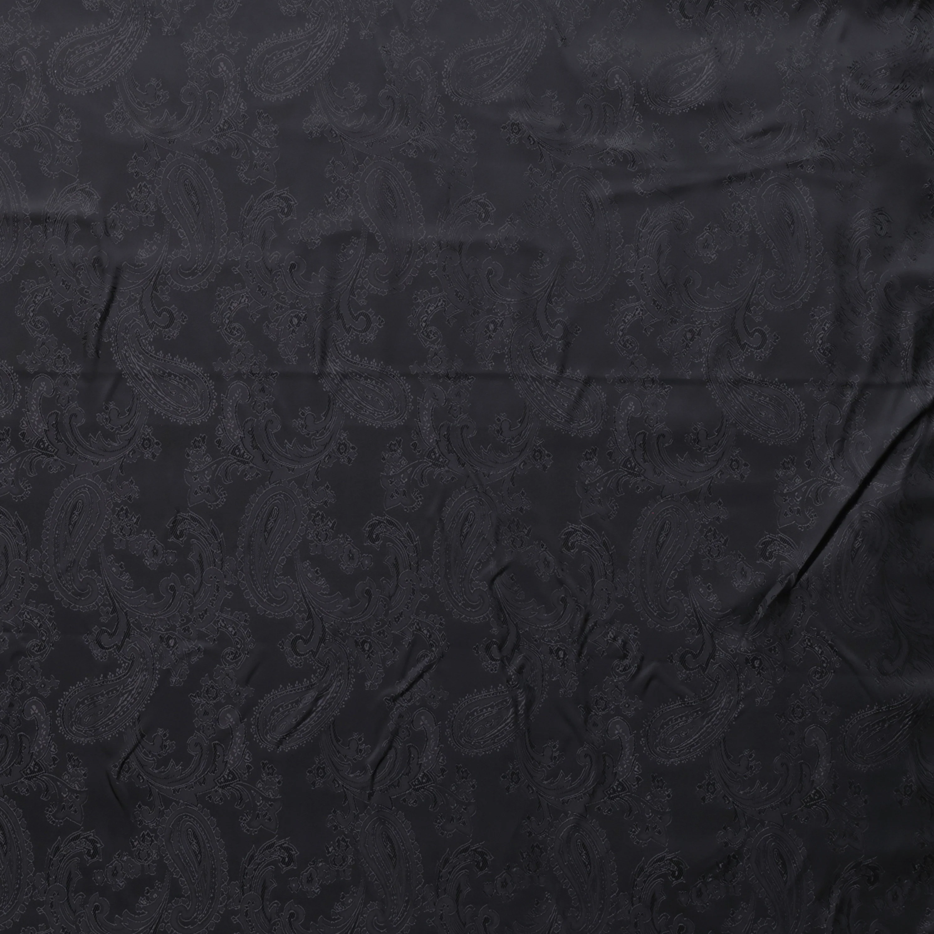 Poly Viscose - Lining - Paisley - Black - Image 2