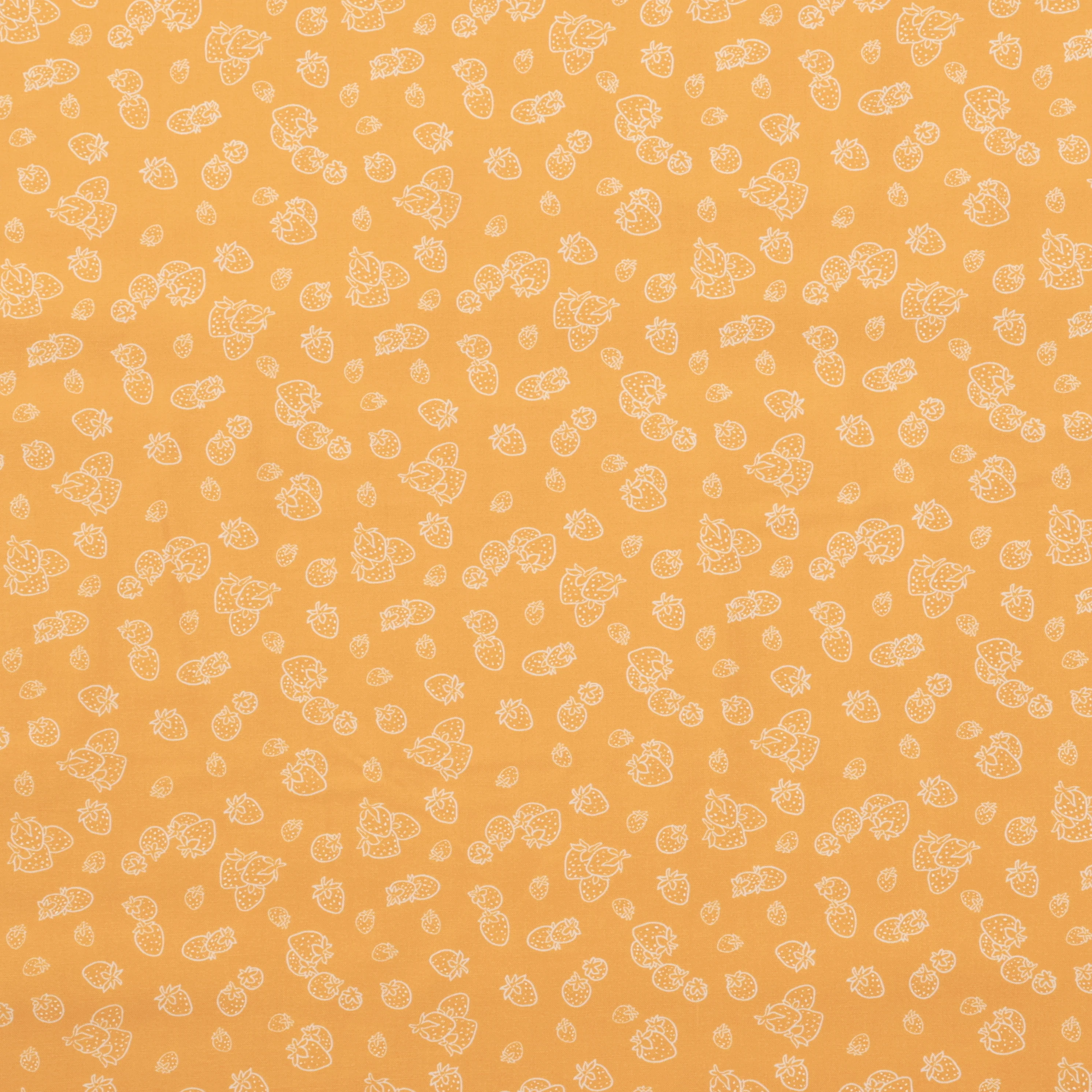 Rachel Hauer - Cotton - Garden Bed - Strawberries - Yellow - Image 2