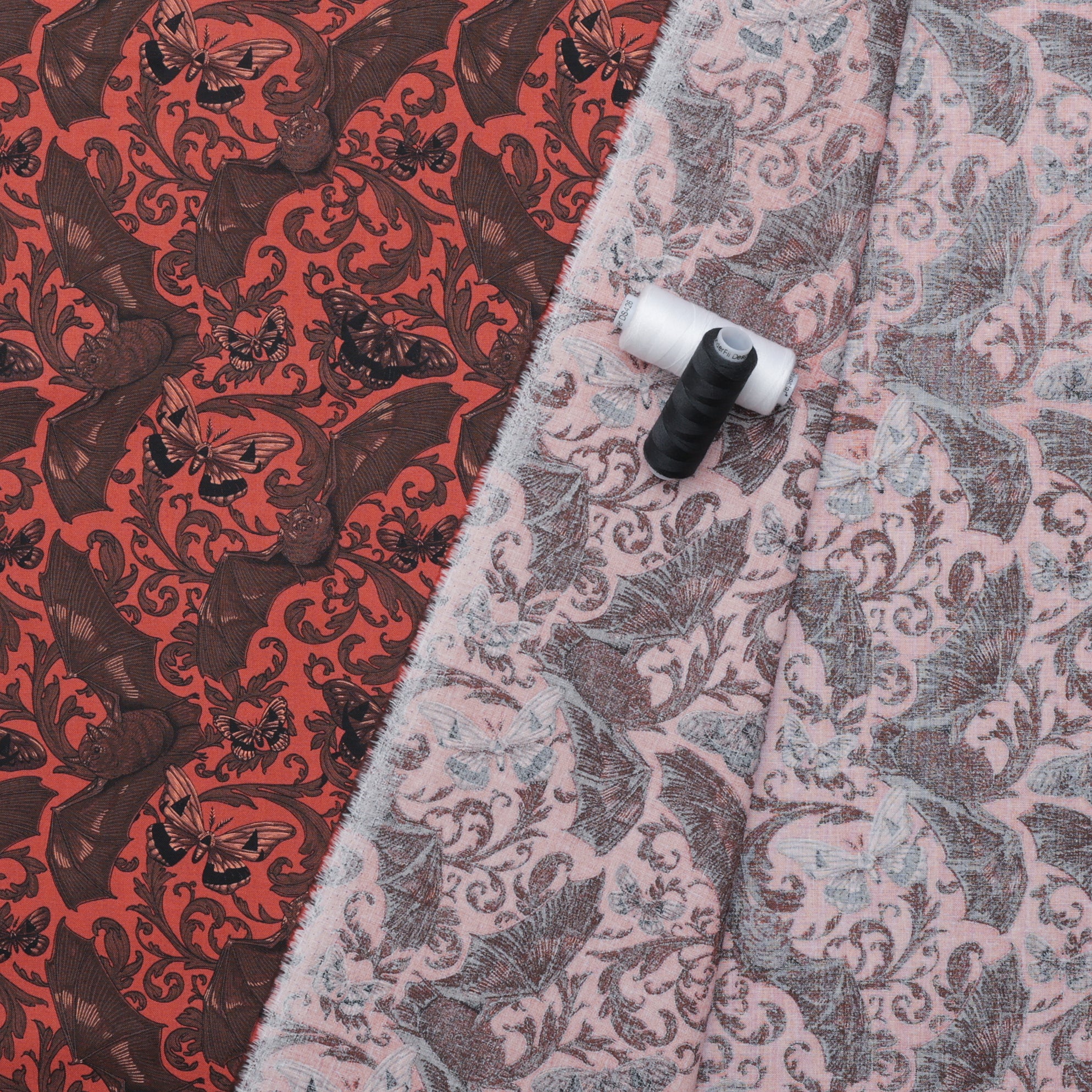Rachel Hauer - Cotton - Mystic Moonlight - Bat & Moth - Orange - Image 3