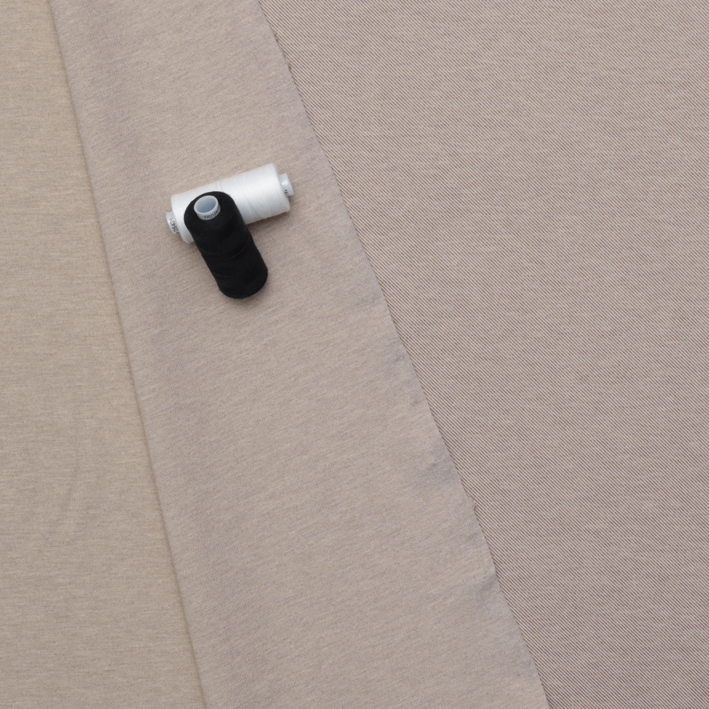 Rayon Blend - Stretch Suiting - Twill - Brown - Image 3