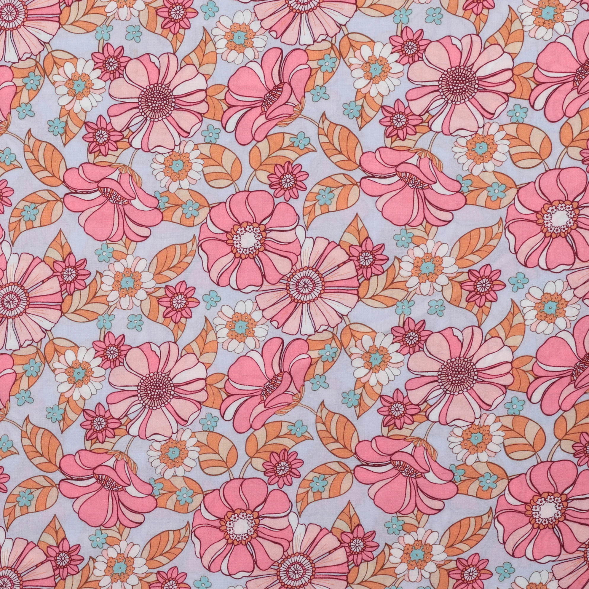 Rayon - Challis - Groovy Floral - Assorted - Image 2