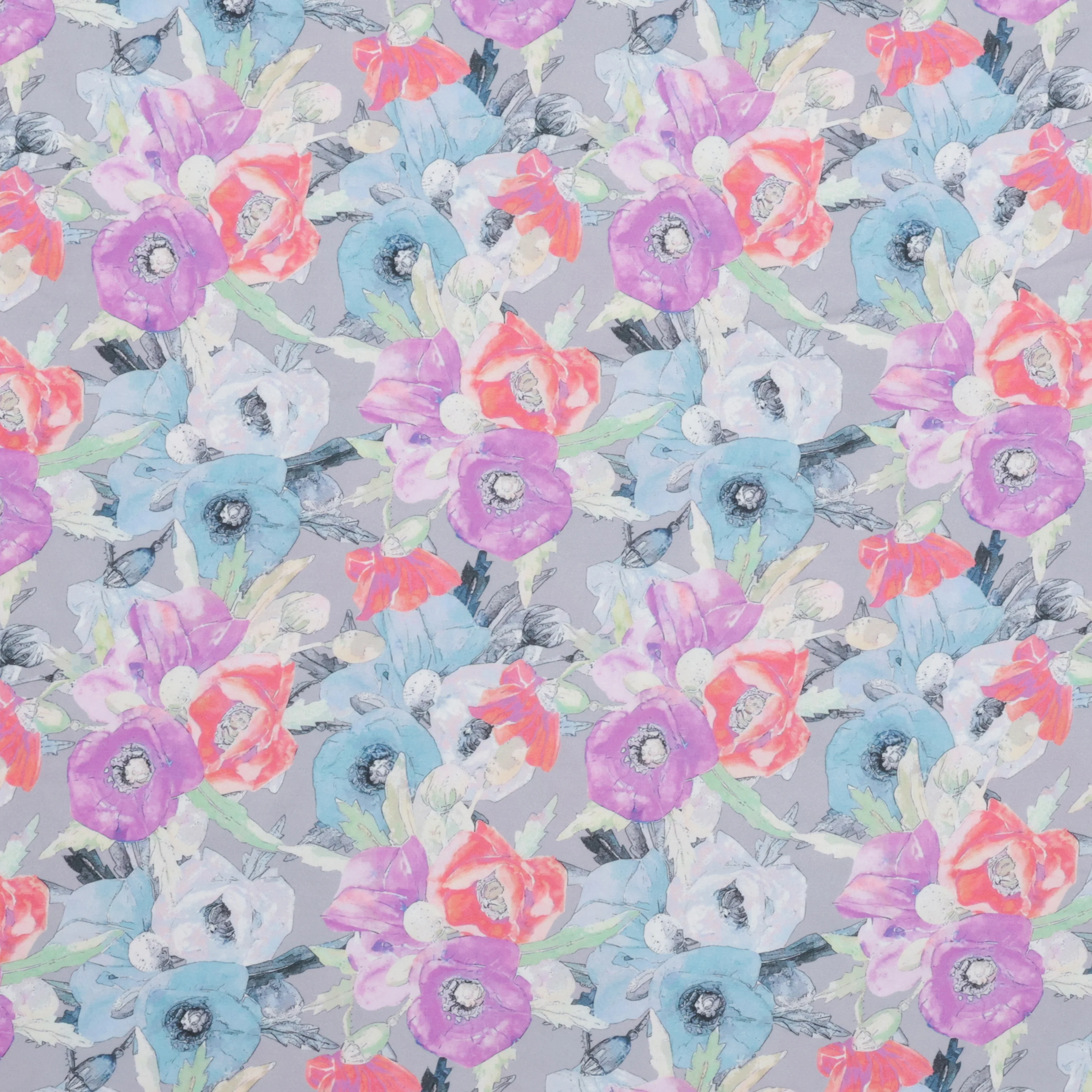 Rayon - Satin - Digital Print - Floral - Assorted - Image 4