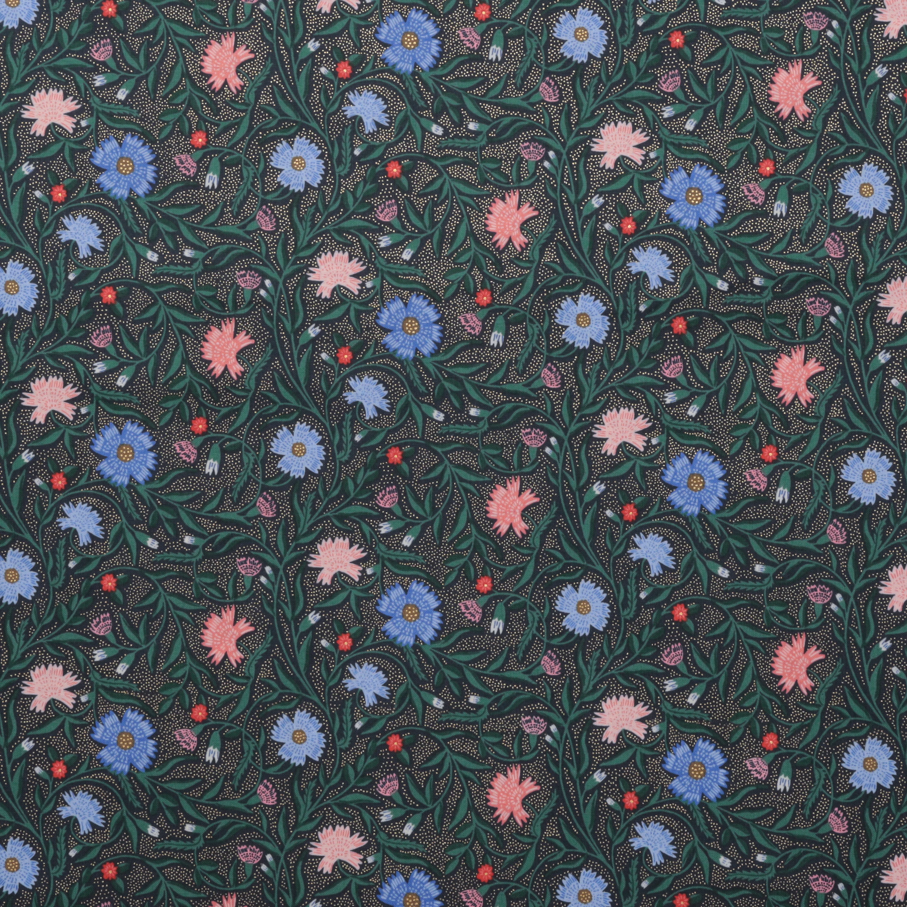 Rifle Paper Co. - Cotton - Vintage Garden - Aster - Navy - Image 2