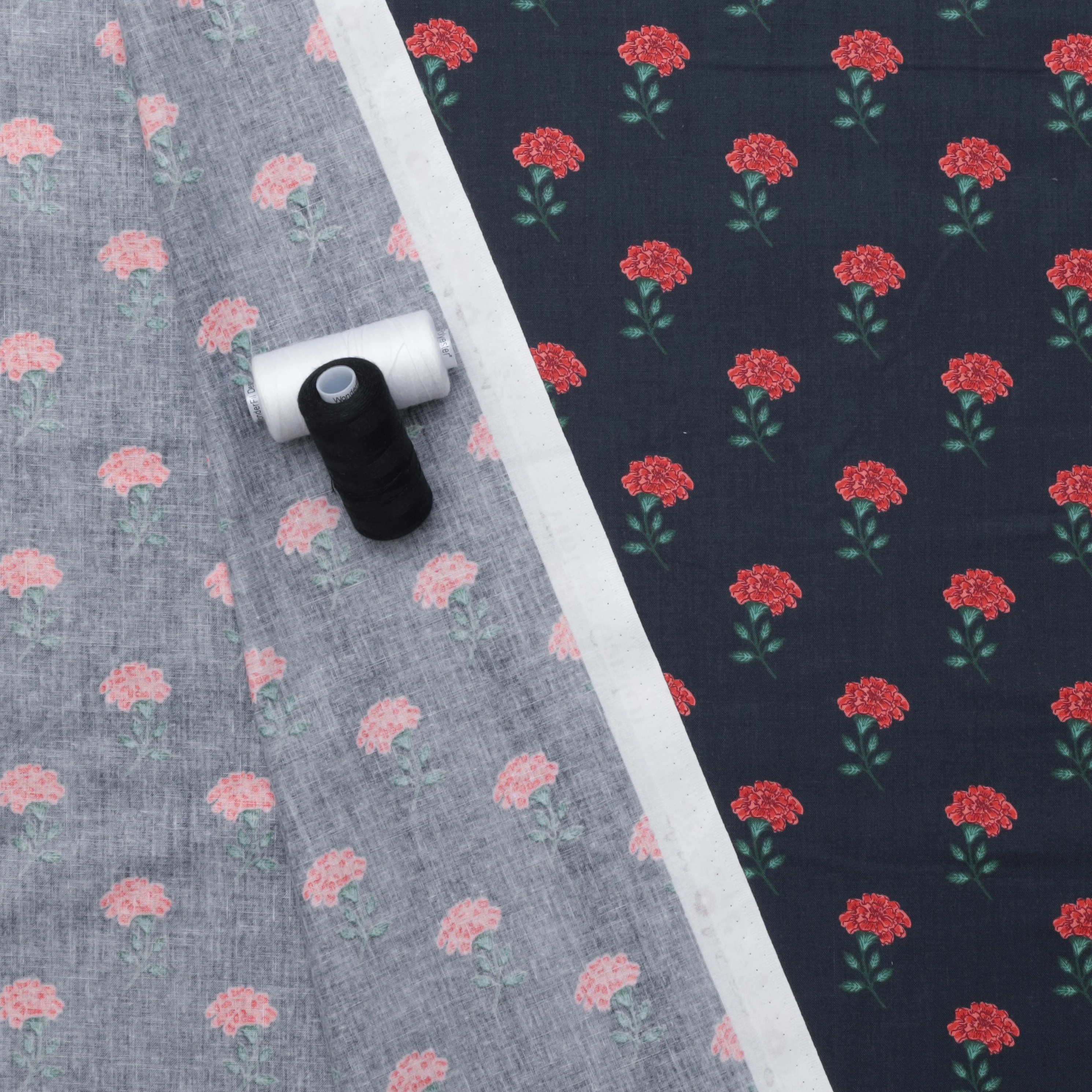 Rifle Paper Co. - Cotton - Vintage Garden - Marisol - Navy - Image 3