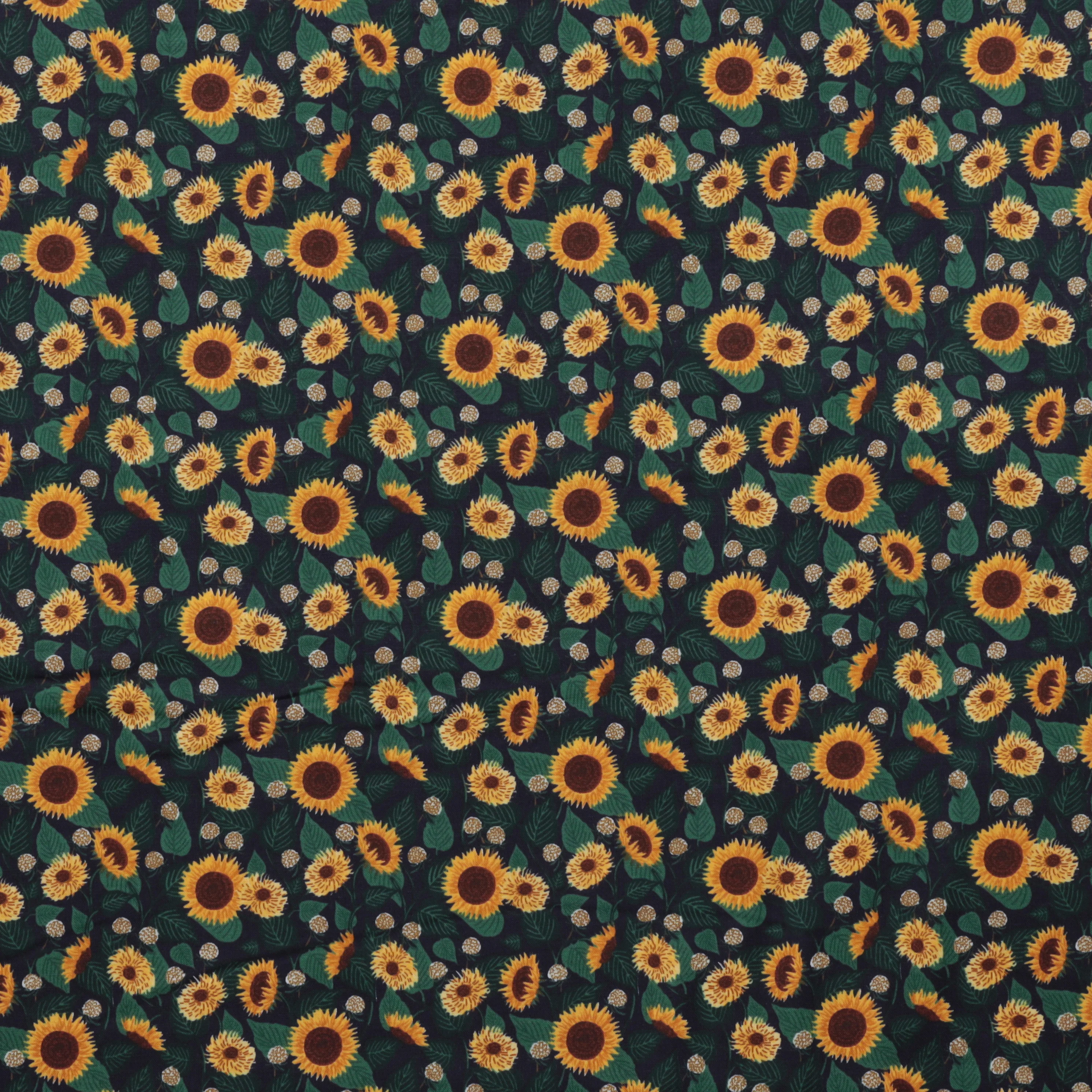 Rifle Paper Co. - Curio - Cotton - Sunflower Fields - Navy - Image 2