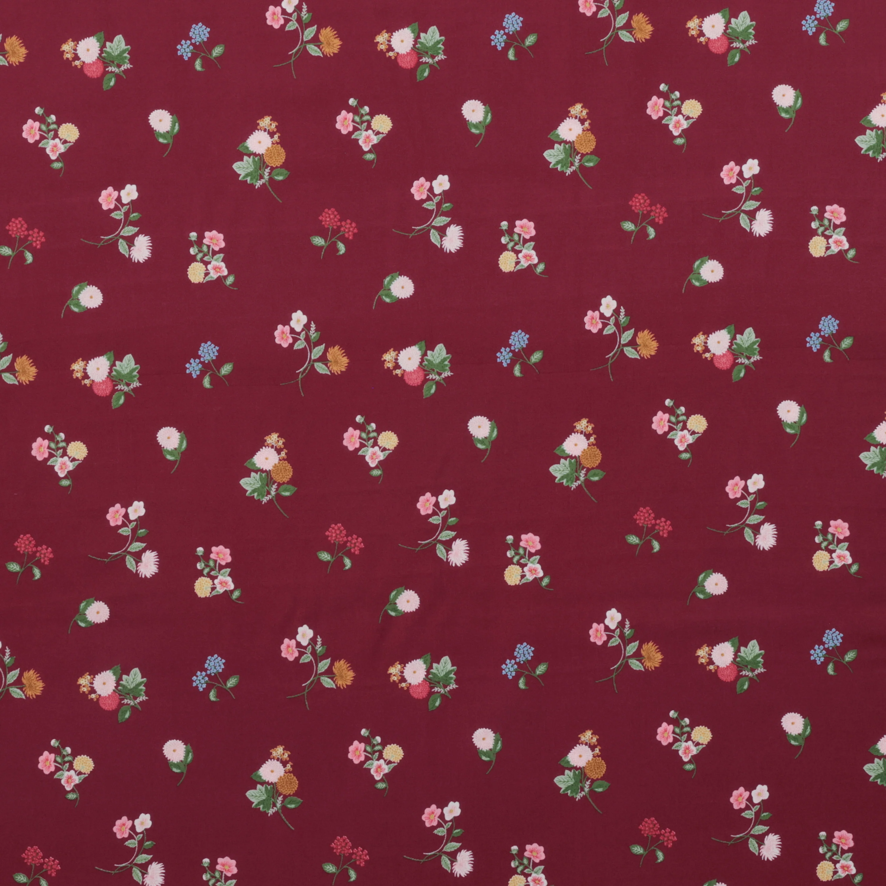 Rifle Paper Co. - Rayon - Dahlia - Ditsy - Burgundy - Image 2
