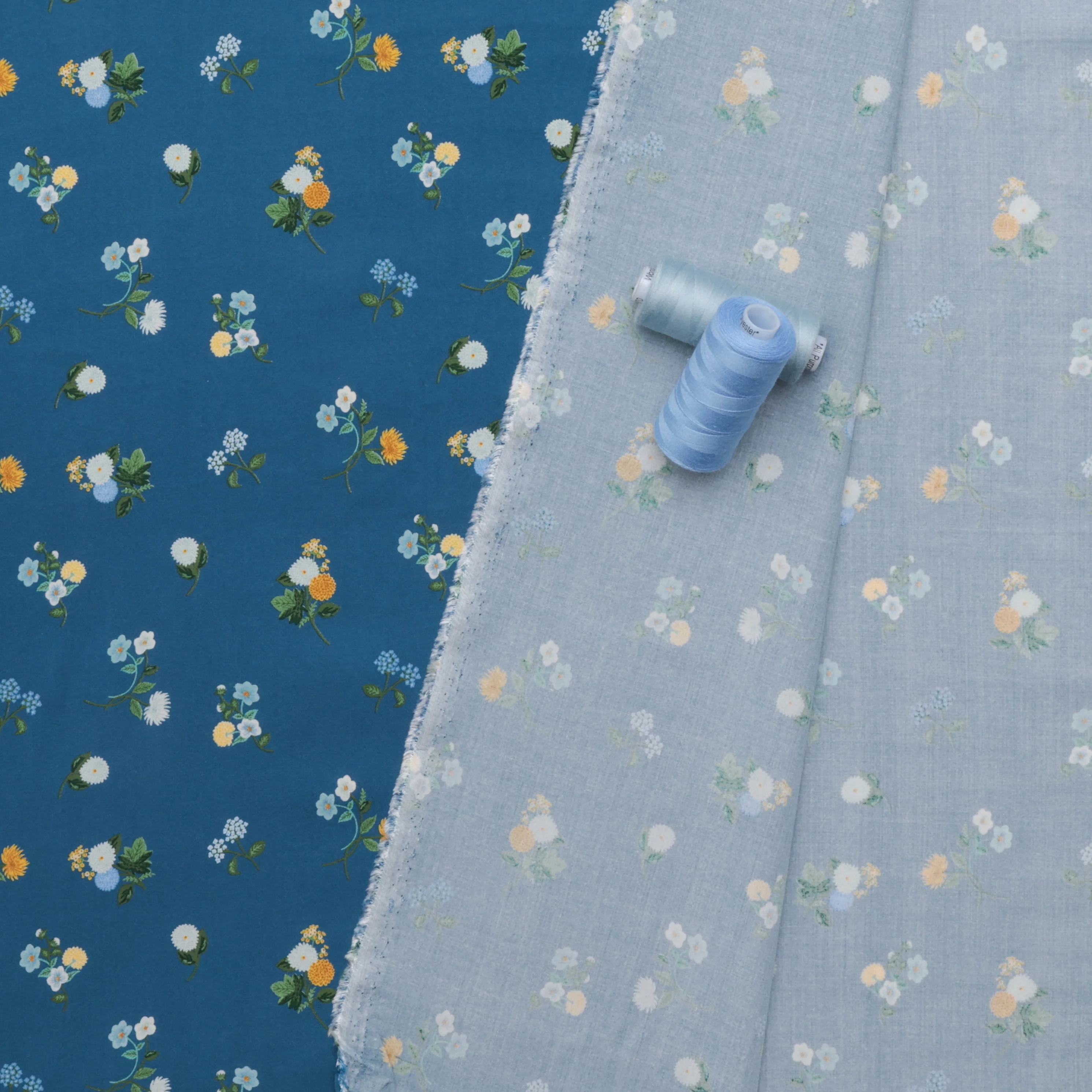 Rifle Paper Co. - Rayon - Dahlia - Ditsy - Navy - Image 3