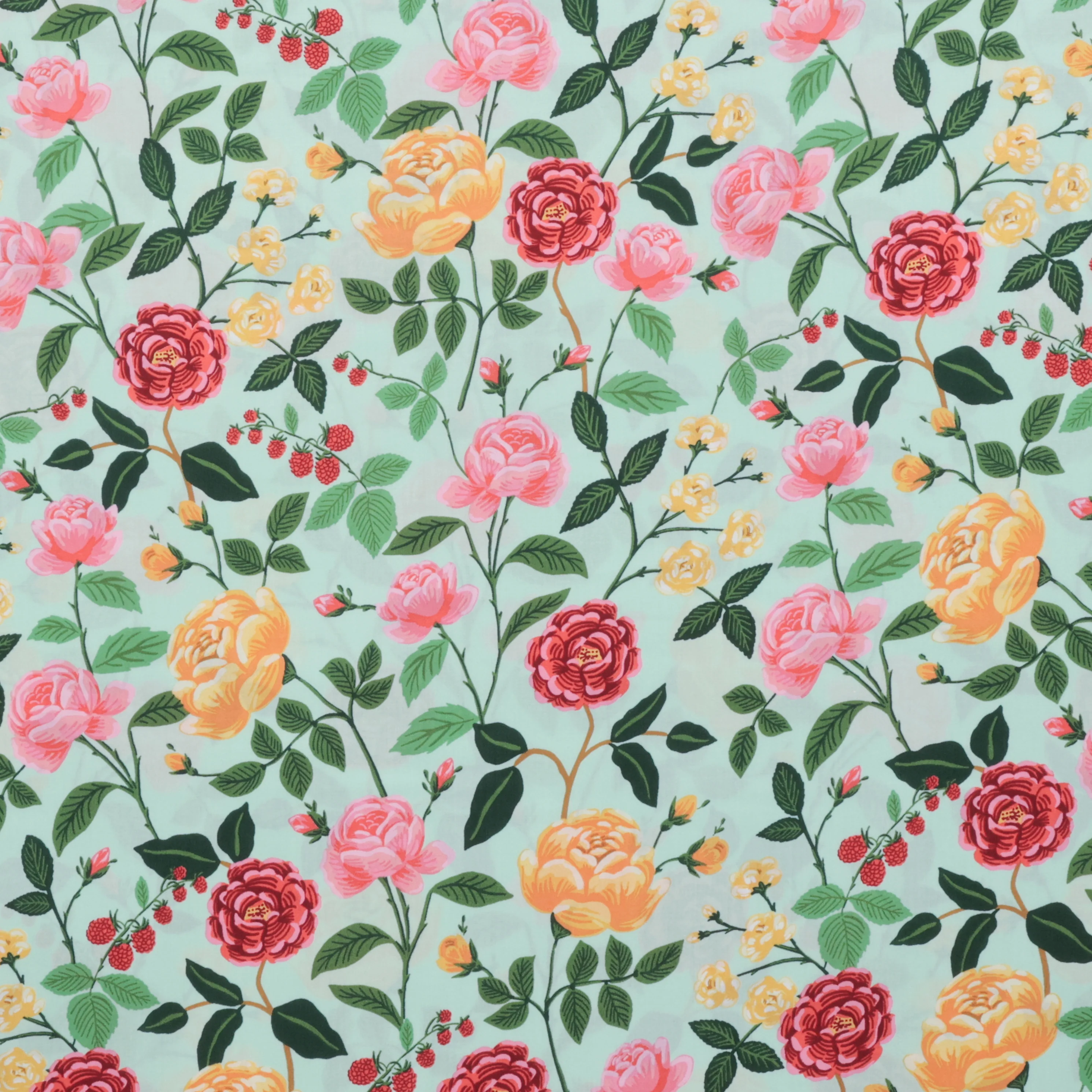Rifle Paper Co. - Rayon - English Rose - Mint - Image 2