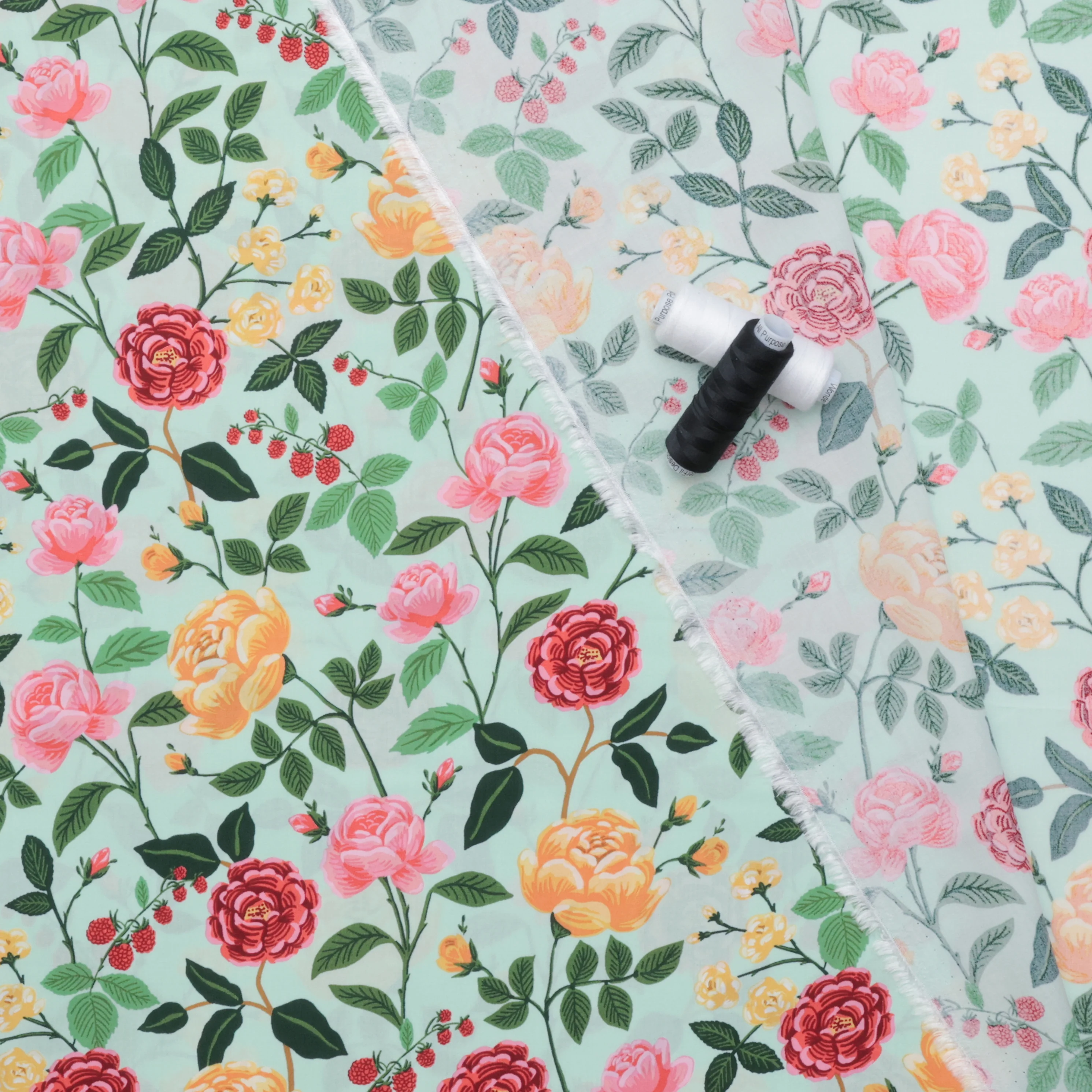 Rifle Paper Co. - Rayon - English Rose - Mint - Image 3