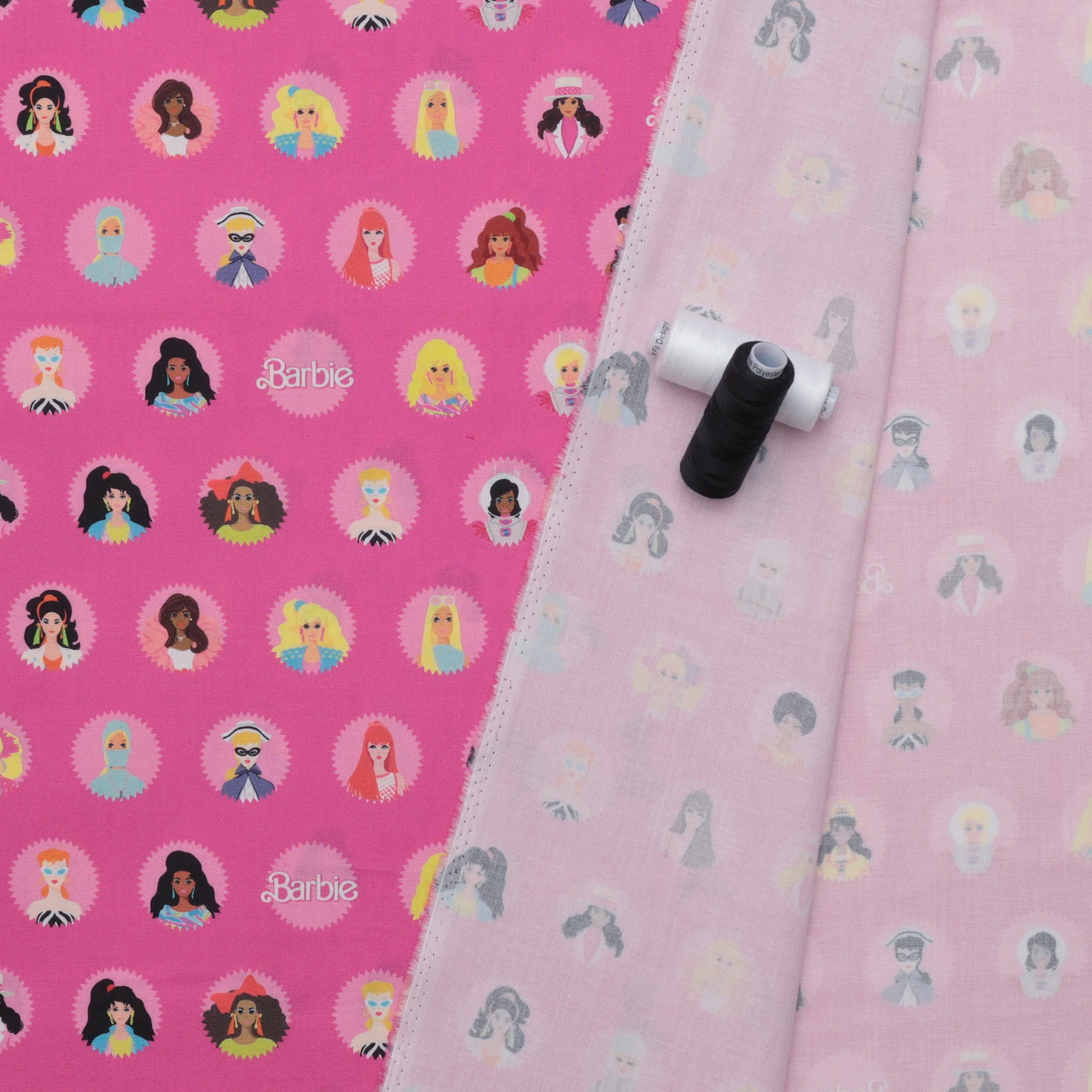 Riley Blake - Cotton - Barbie World - Main - Hot Pink - Image 3