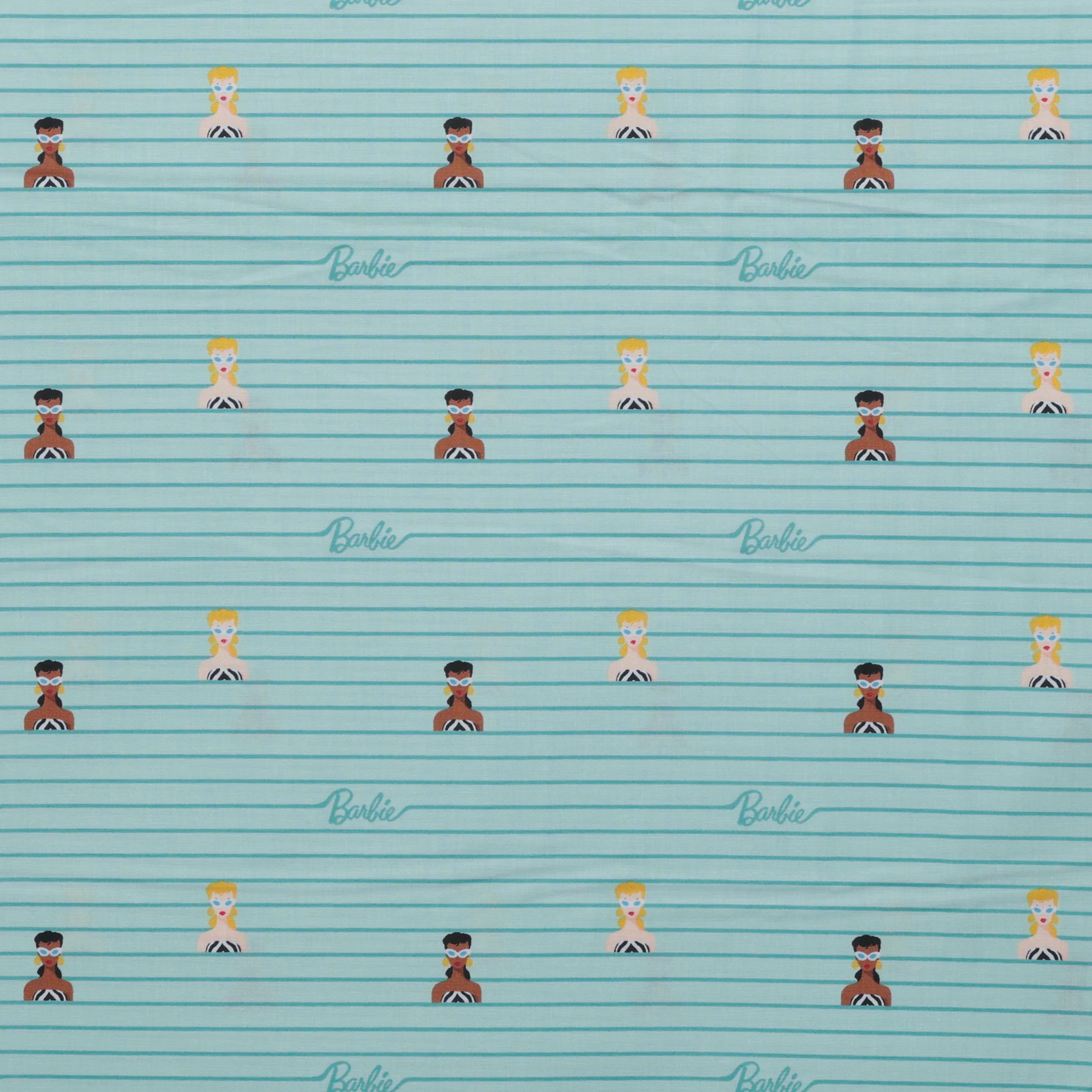 Riley Blake - Cotton - Barbie World - Stripe - Powder - Image 2