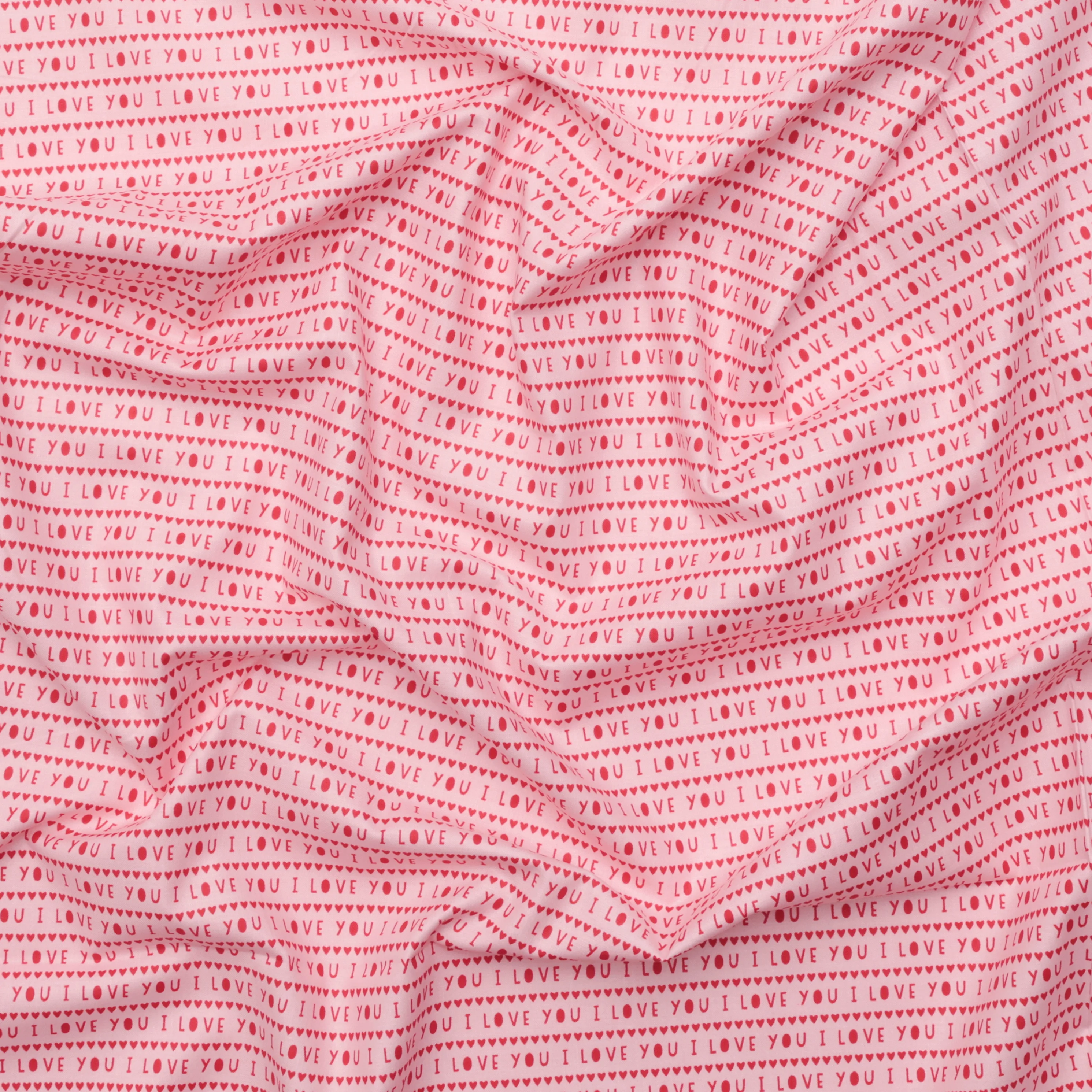 Riley Blake - Cotton - Sweetheart - I Love You - Pink