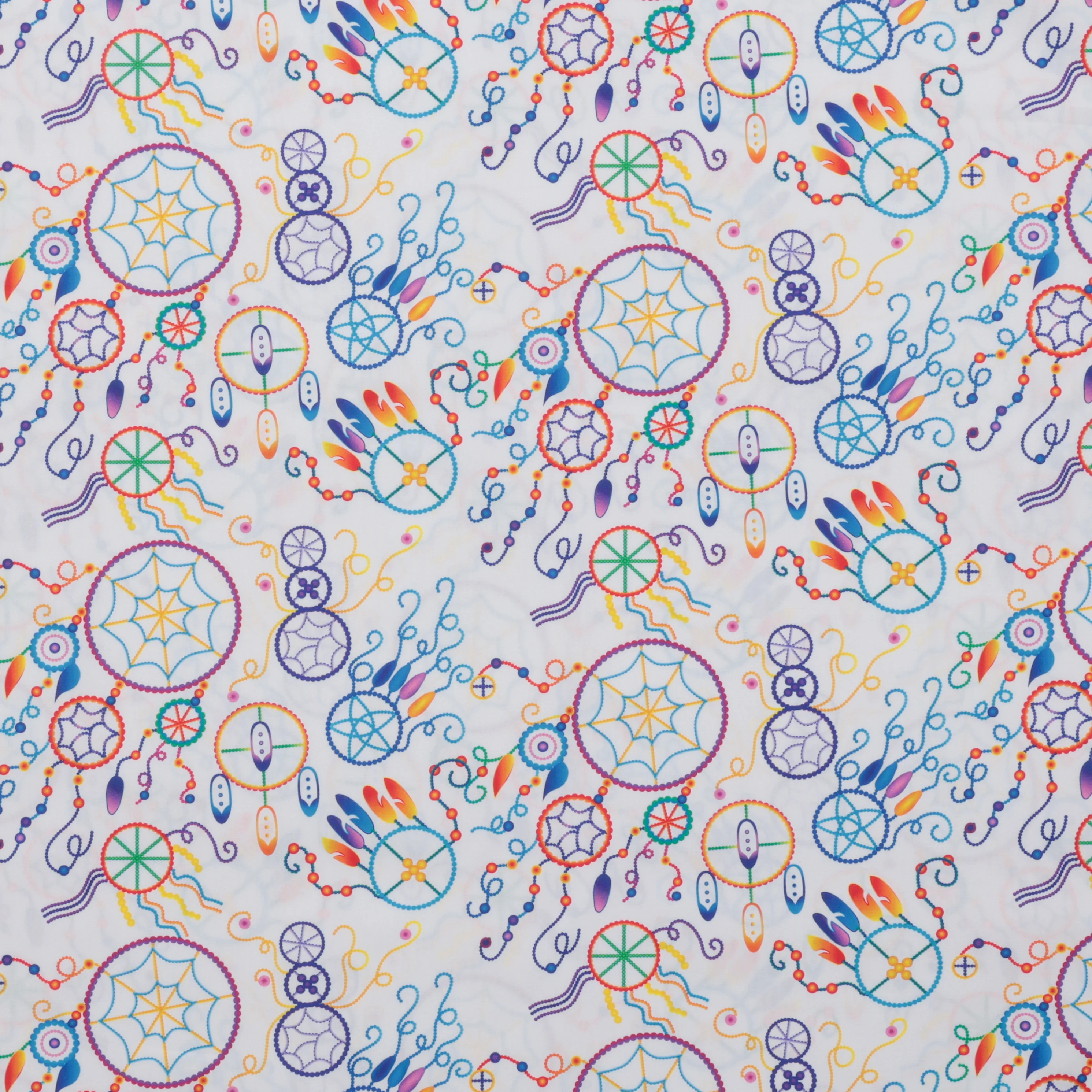 Roxanne Shuttleworth - Poplin - Celestial Dreamcatcher - White - Image 2