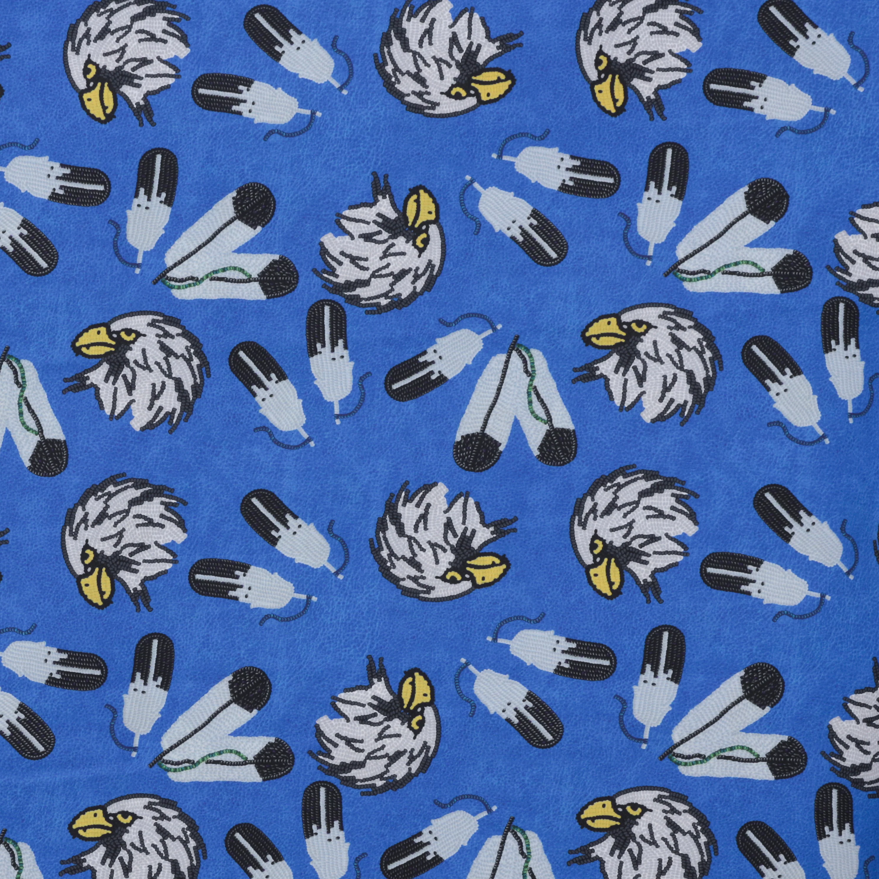 Roxanne Shuttleworth - Poplin - Real Beads - Eagle - Royal - Image 2
