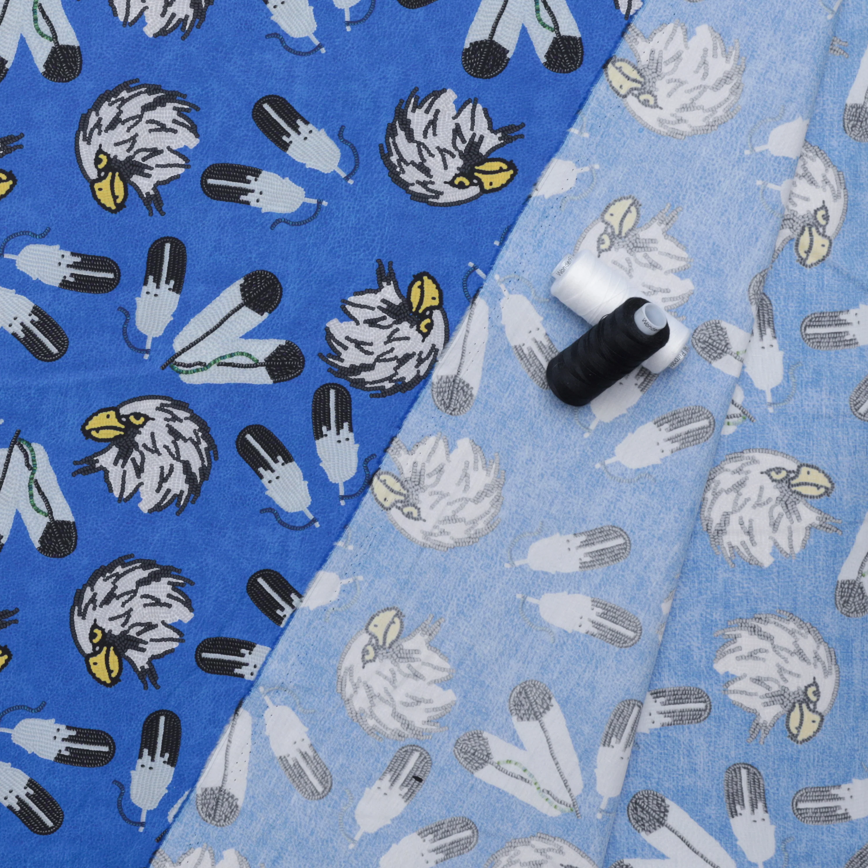 Roxanne Shuttleworth - Poplin - Real Beads - Eagle - Royal - Image 3