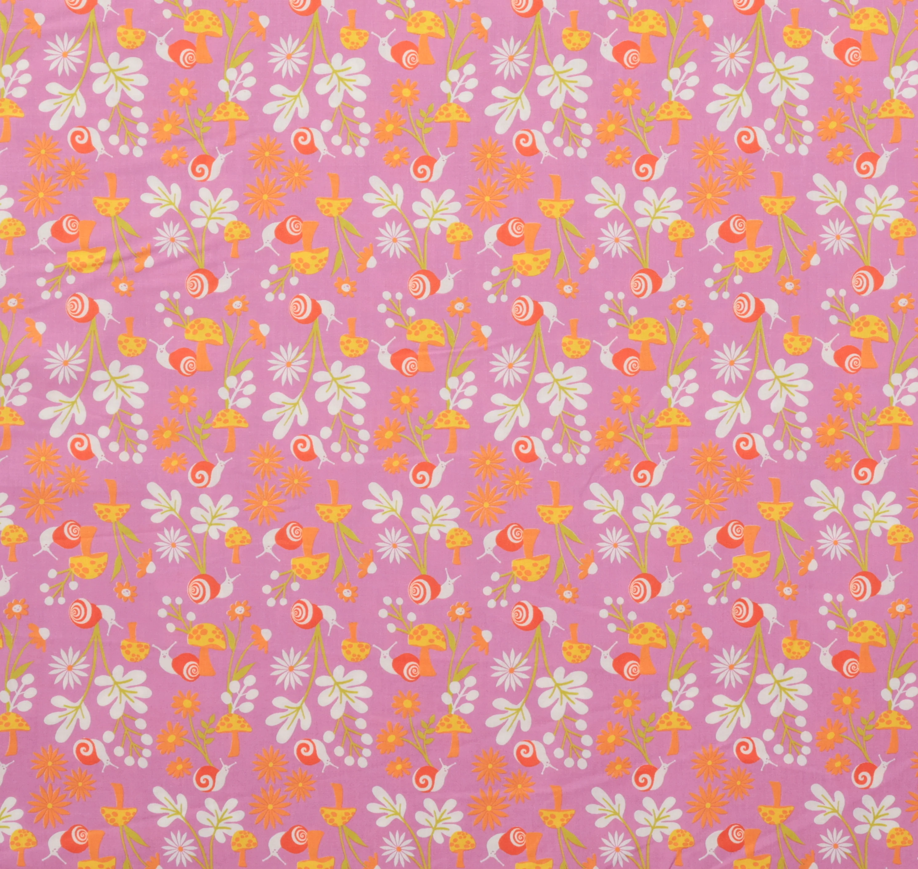 Ruby Star - Cotton - Animal Animal - Snail Garden - Heliotrope - Image 2