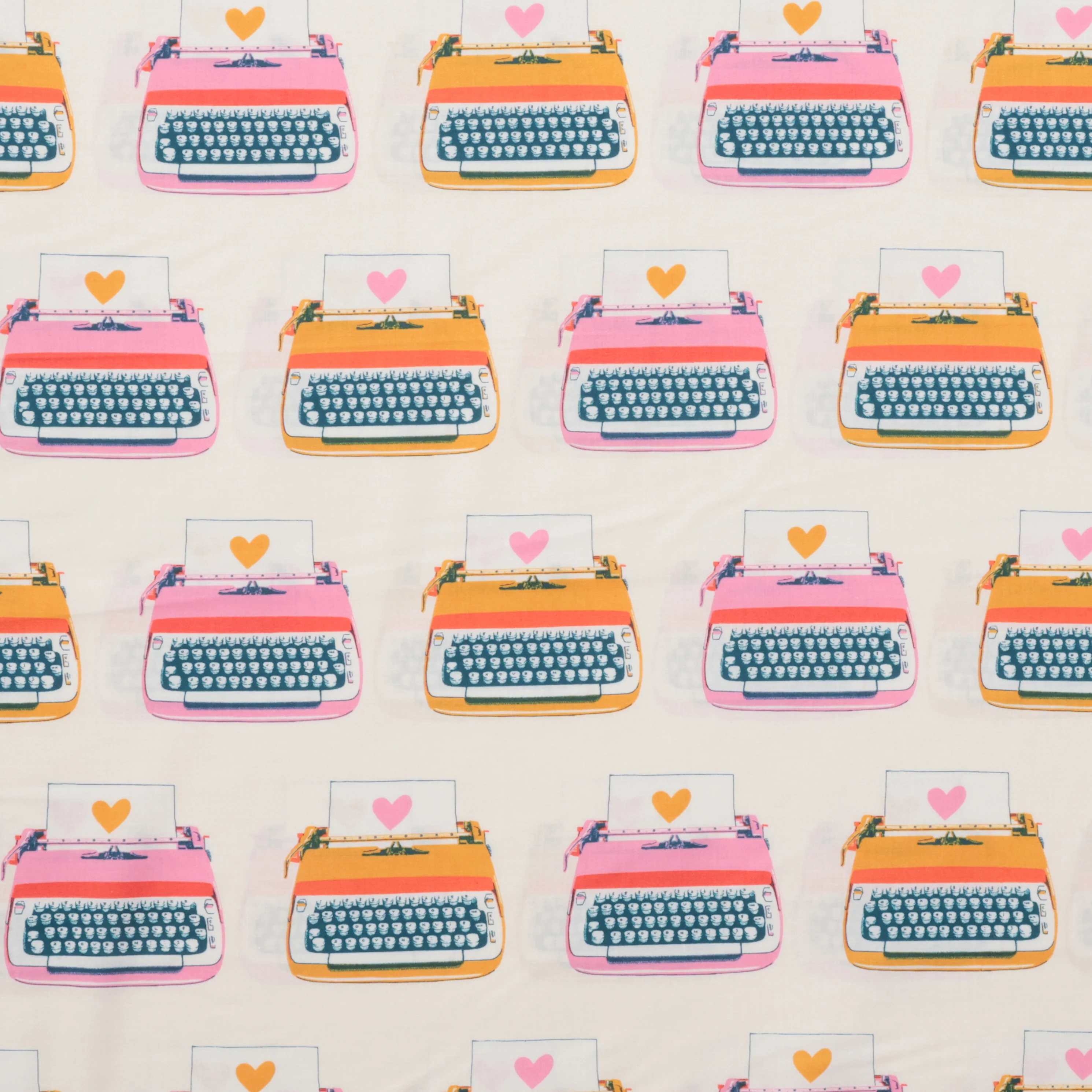 Ruby Star - Cotton - Best Day Ever - Typewriters - Natural - Image 2