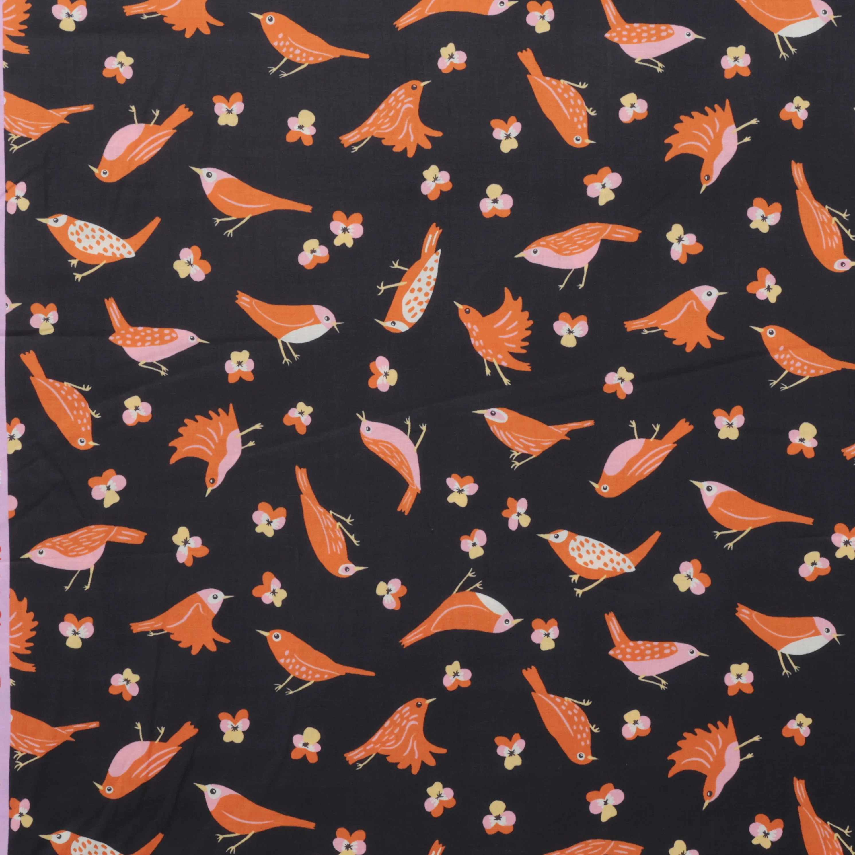 Ruby Star - Cotton - Bird Is The Word - Migration - Soft Black - Image 2